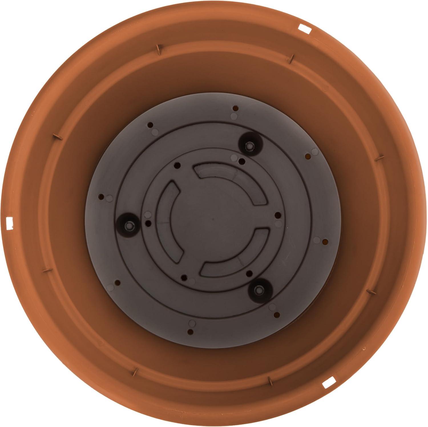 Bloem 6.8 in. H X 12.4 in. D Resin Dura Cotta Hanging Basket Terracotta Clay