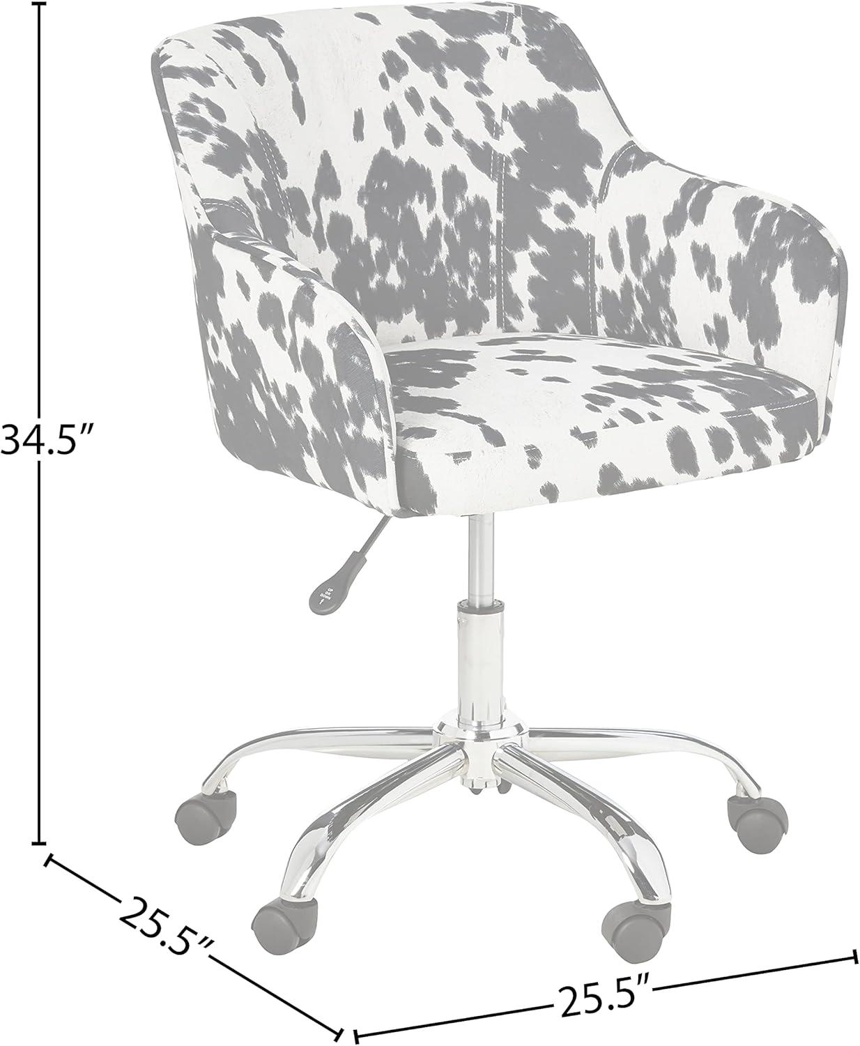 OSP Home Furnishings Bristol Task Chair with Udder Madness Domino Fabric