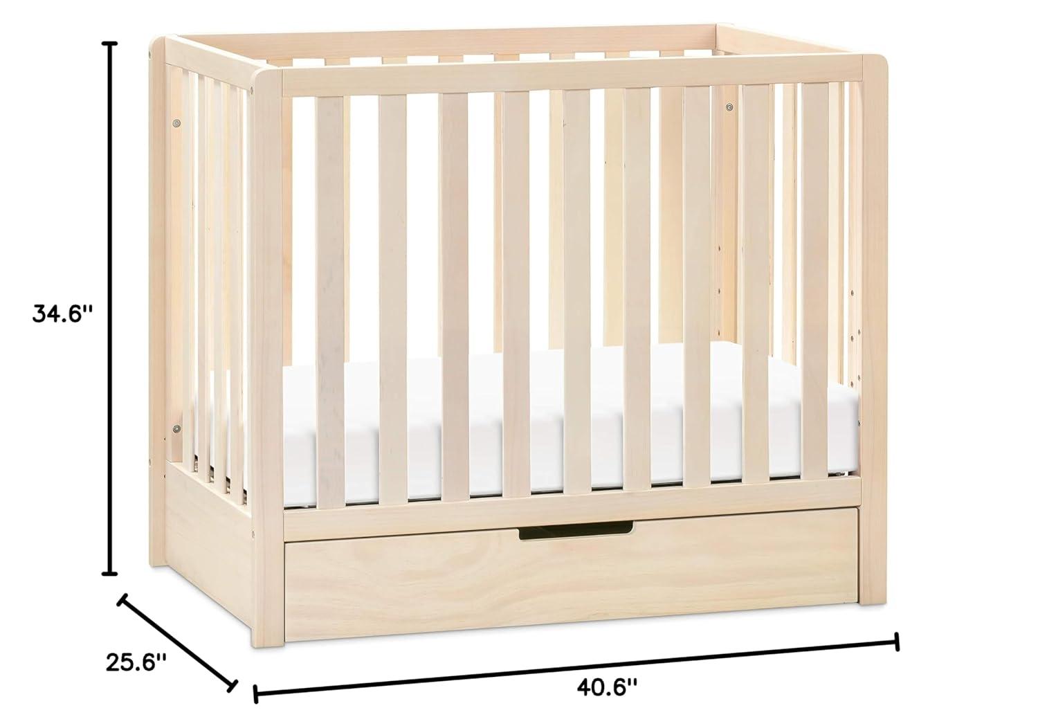 Carter's by DaVinci Colby 4-in-1 Mini Convertible Crib with Storage