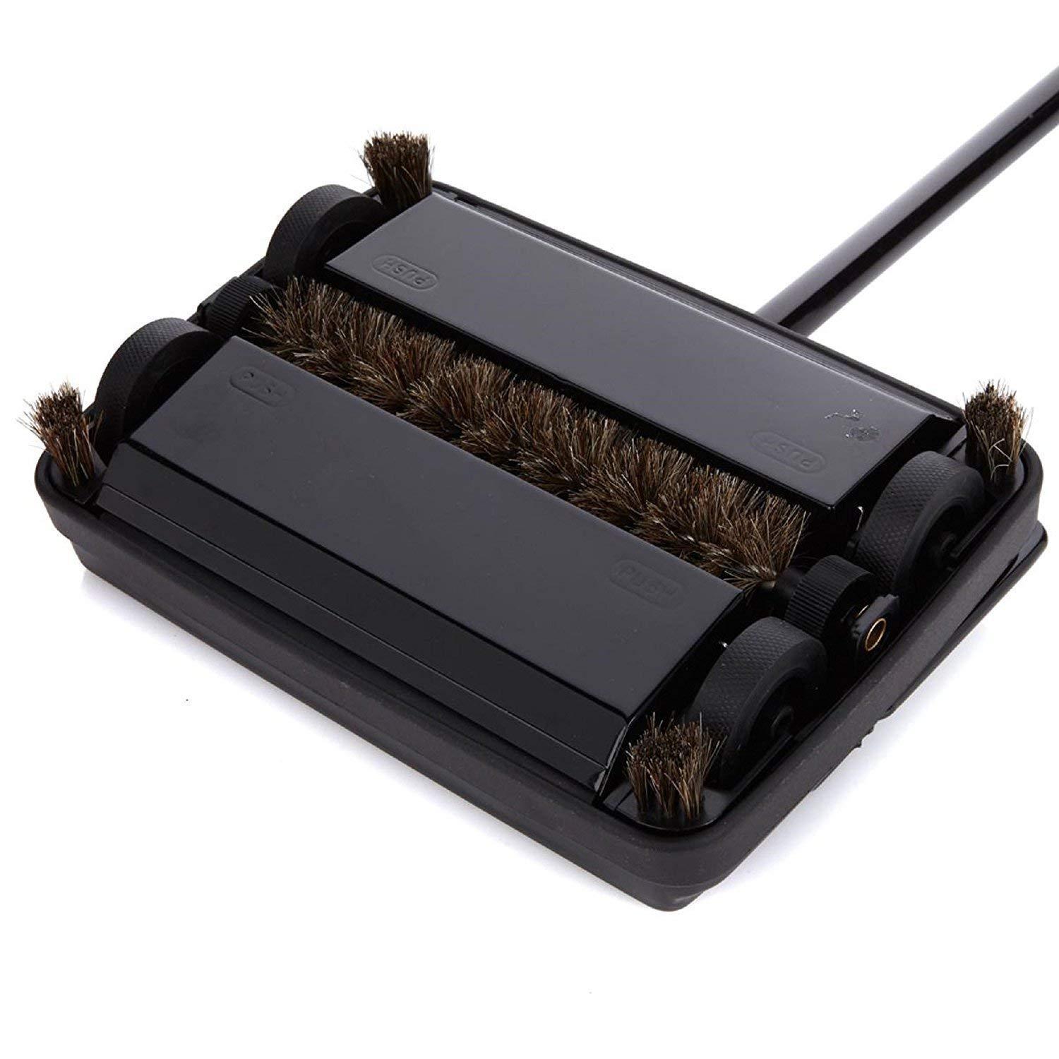Black Metal Electrostatic Carpet and Floor Sweeper