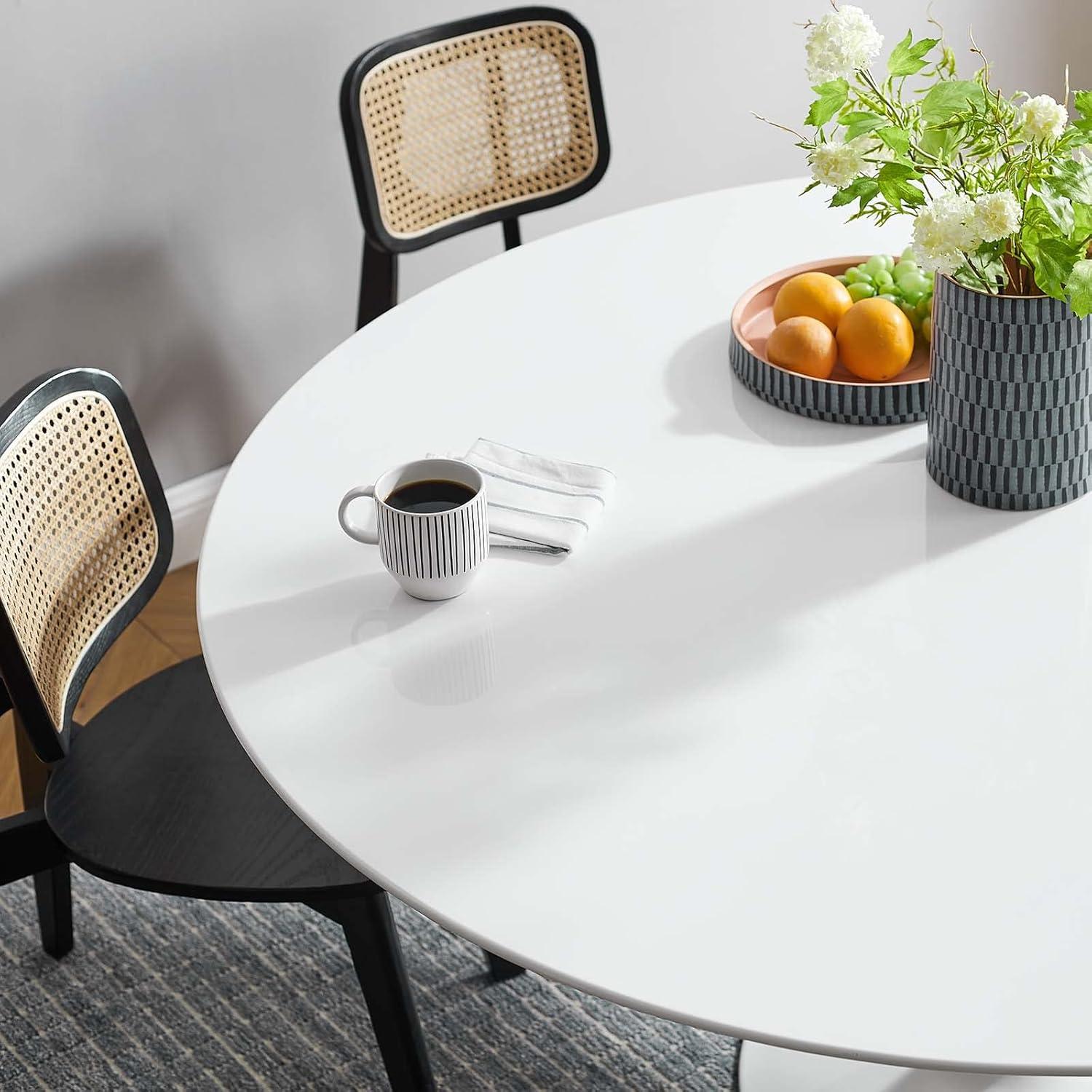 Modway Modway Lippa White Round Table  Dining Table