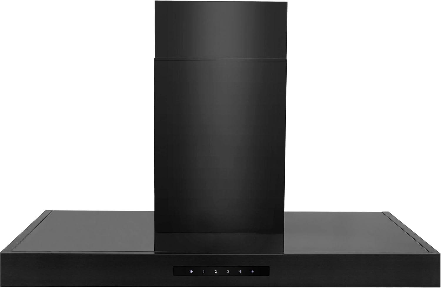 ZLINE 36 in. Convertible Vent Wall Mount Range Hood in Black Stainless Steel (BSKEN-36)