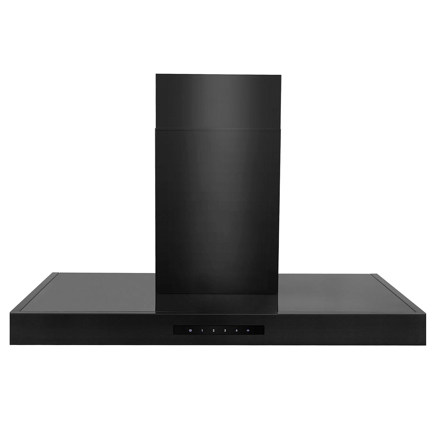 ZLINE 36 in. Convertible Vent Wall Mount Range Hood in Black Stainless Steel (BSKEN-36)