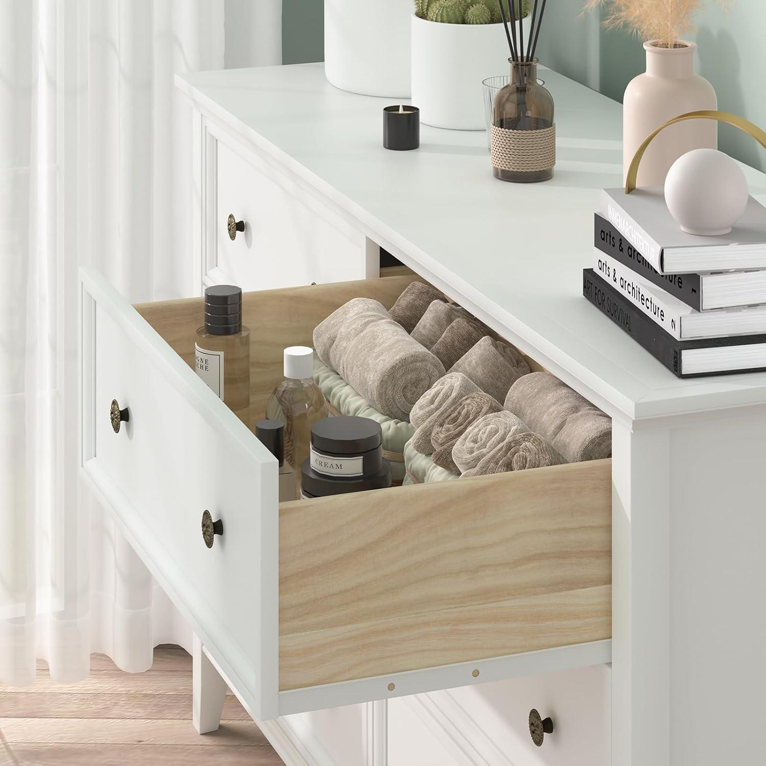 Decopom Modern 7 Drawers Dresser 7 Drawers Cabinet