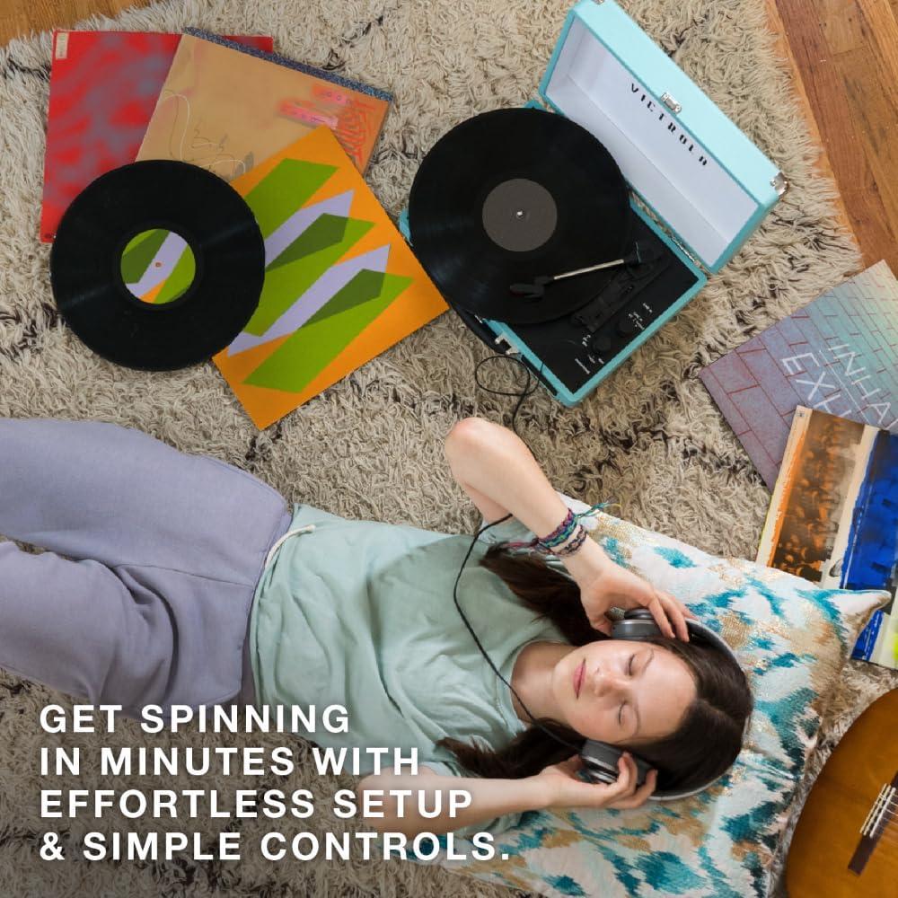 Victrola 3 - Speed Turntable Decorative Record Player with Bluetooth