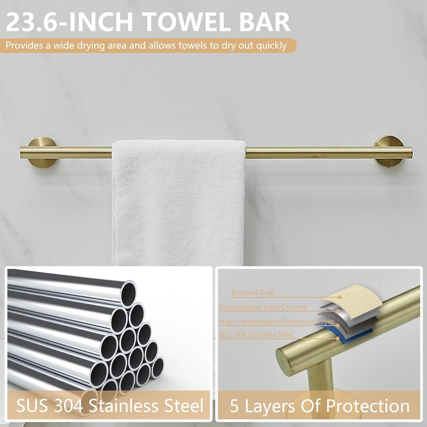 5 - Piece Bathroom Hardware Set