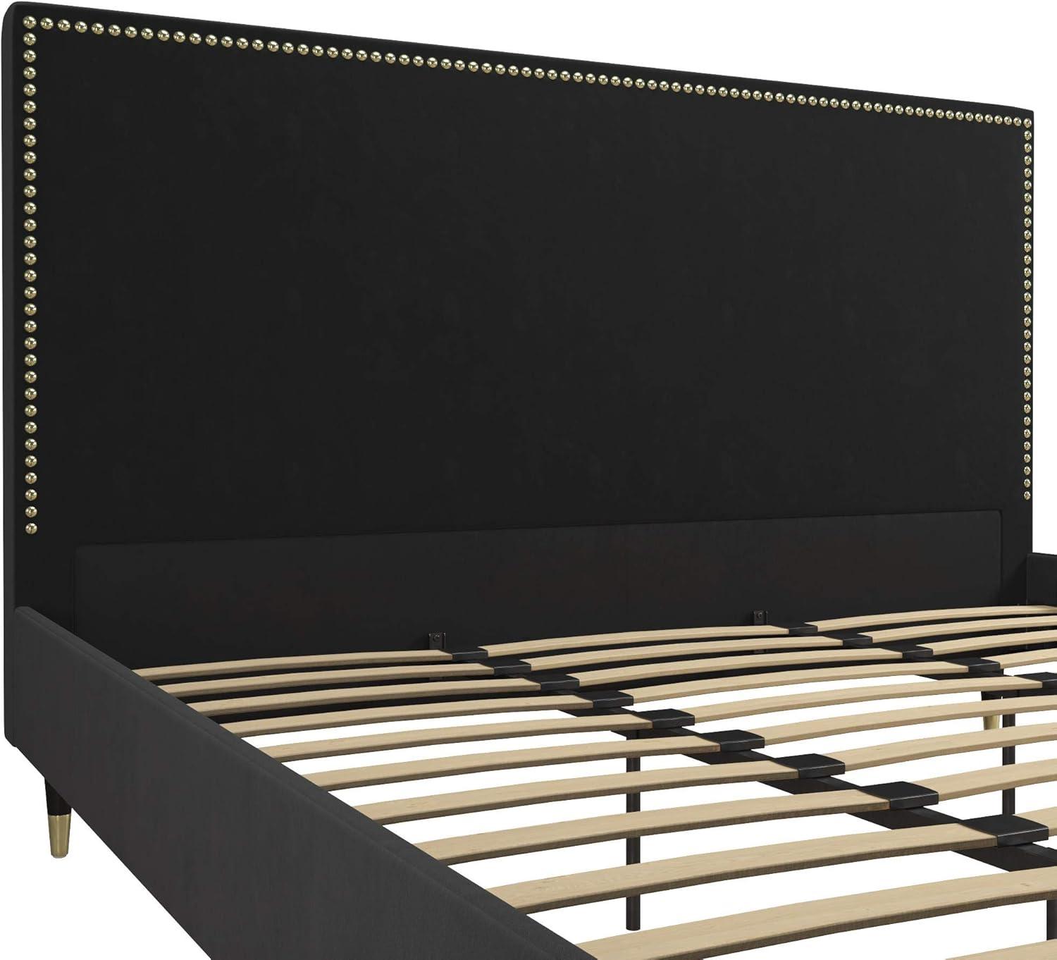 Audrey Upholstered Low Profile Platform Bed