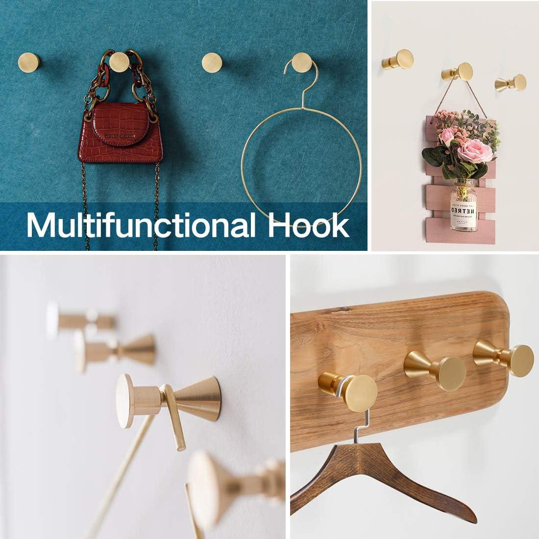 Solid Brass Heavy Duty Wall Mounted Coat Hooks