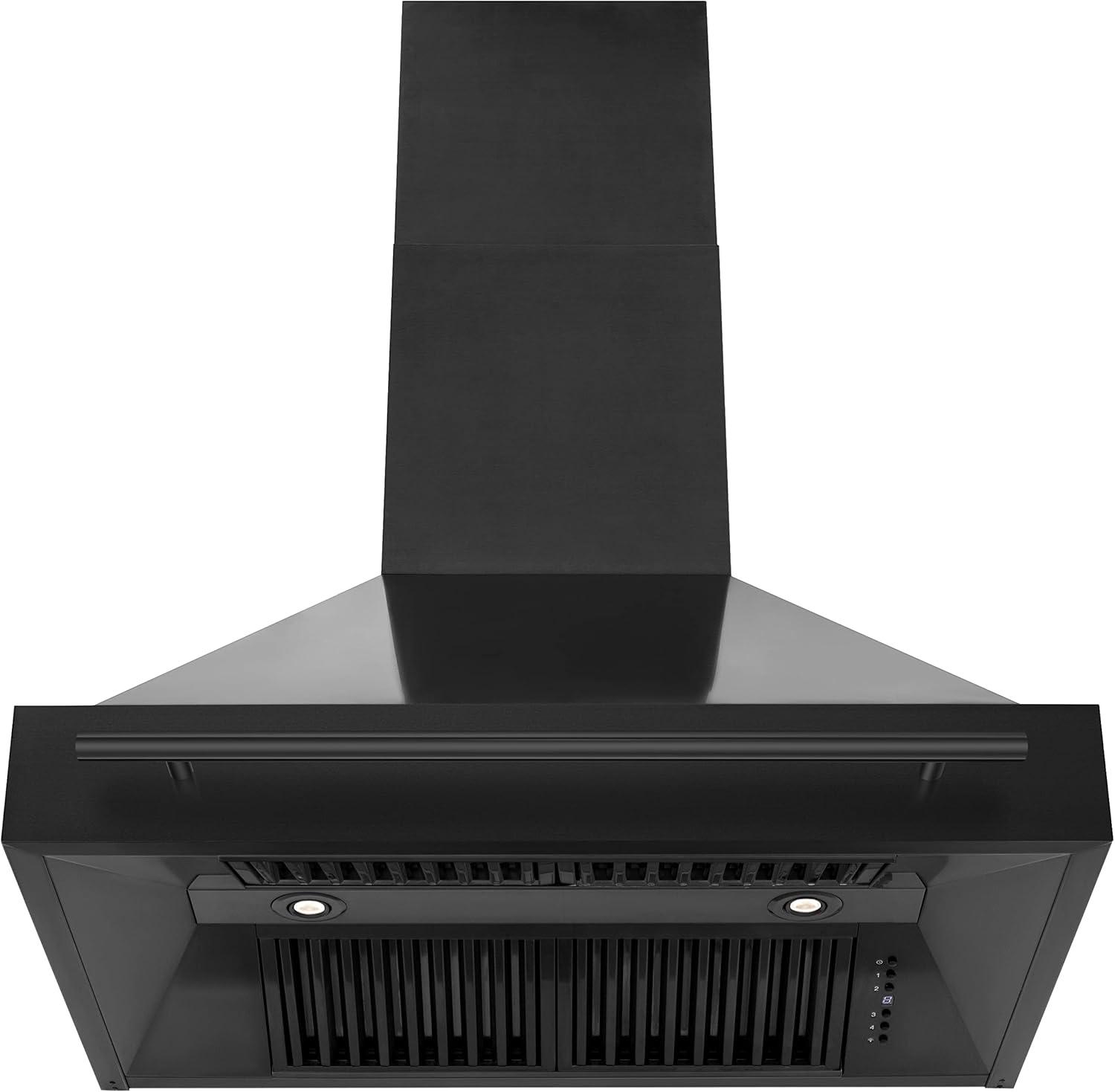 ZLINE ZLINE 36 in. Black Stainless Steel Range Hood W/ Black Stainless Steel Handle (BS655-36-BS) BS655-36-BS