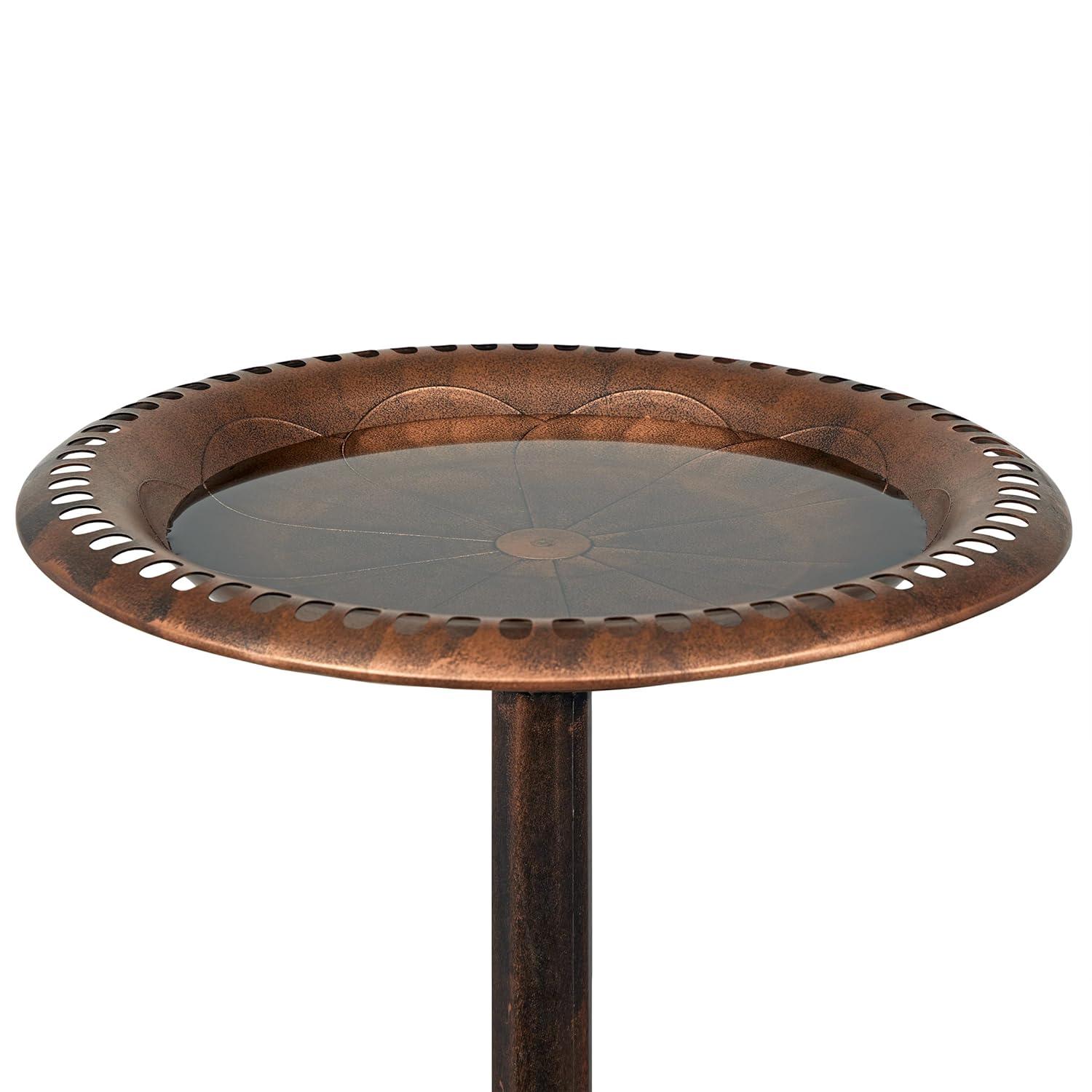 Alpine Pedestal Birdbath with Scrollwork Base and Stakes & Reviews | Wayfair
