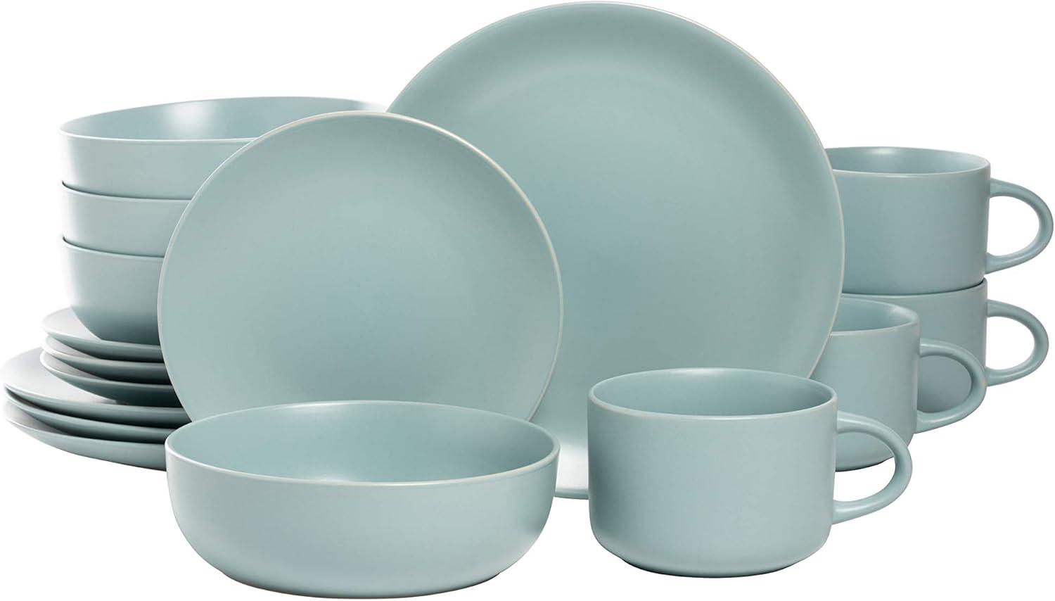 Wazee Matte 16 Piece Dinnerware Set, Service for 4