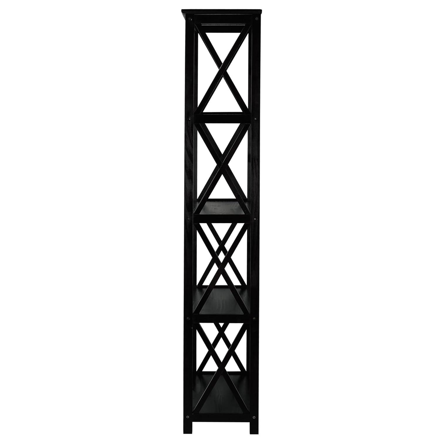 Casual Home Montego 5-Shelf Bookcase - Black