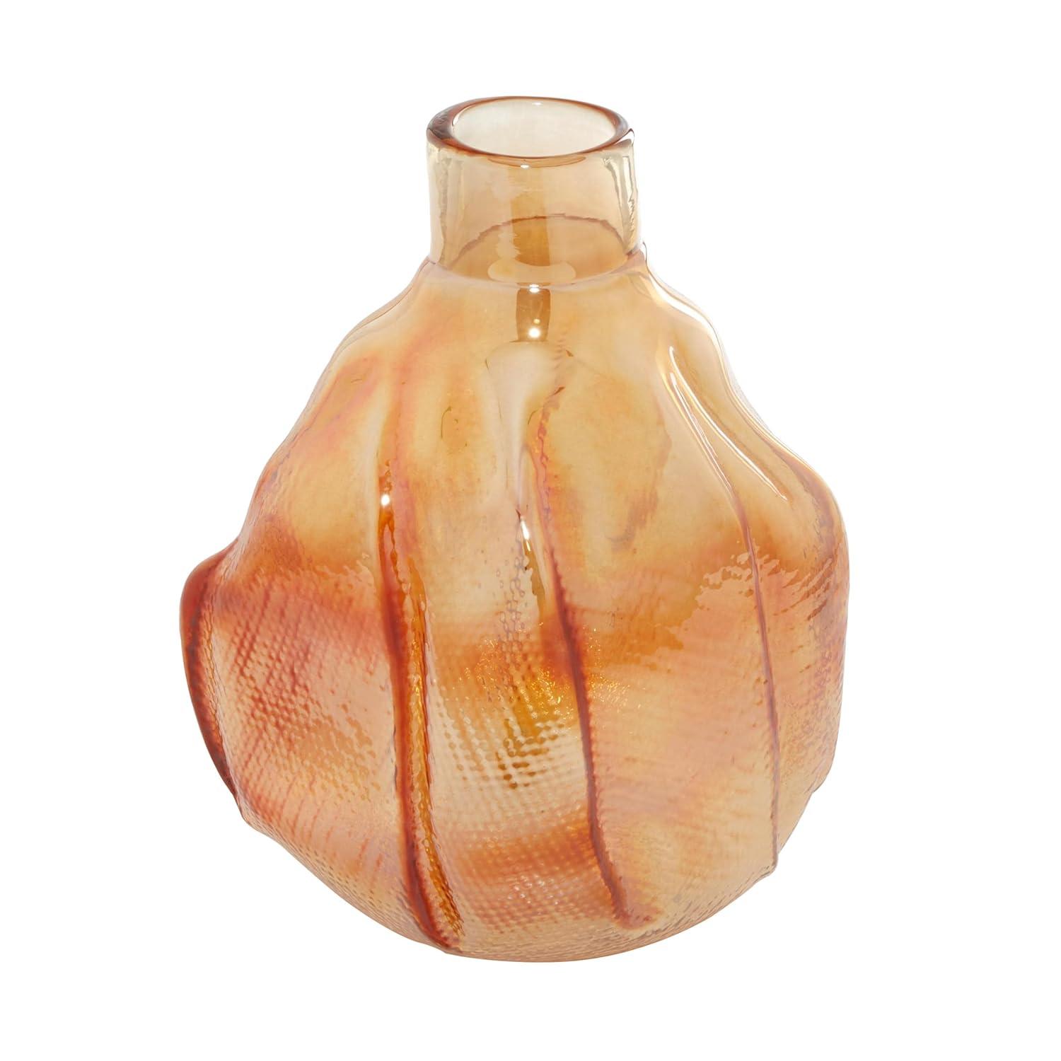 CosmoLiving by Cosmopolitan 14" Handmade Blown Gold Glass Vase