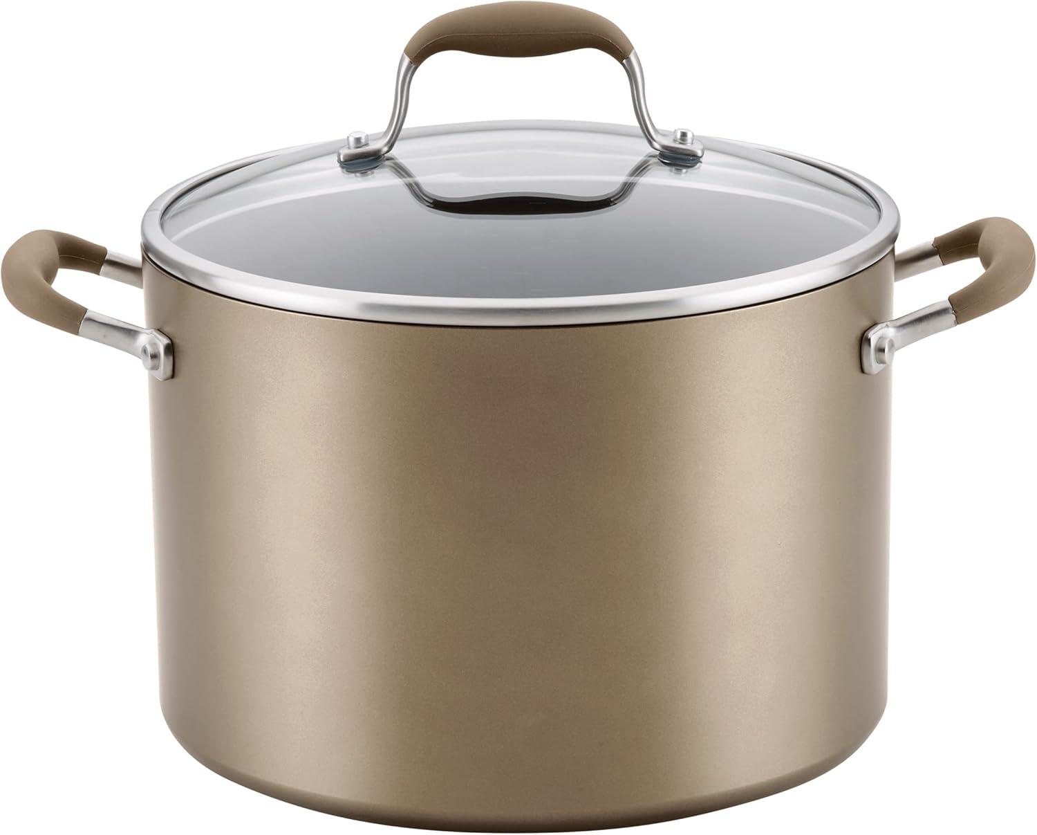 Anolon Advanced Home Hard Anodized Nonstick Stockpot With Lid, 10 Quart