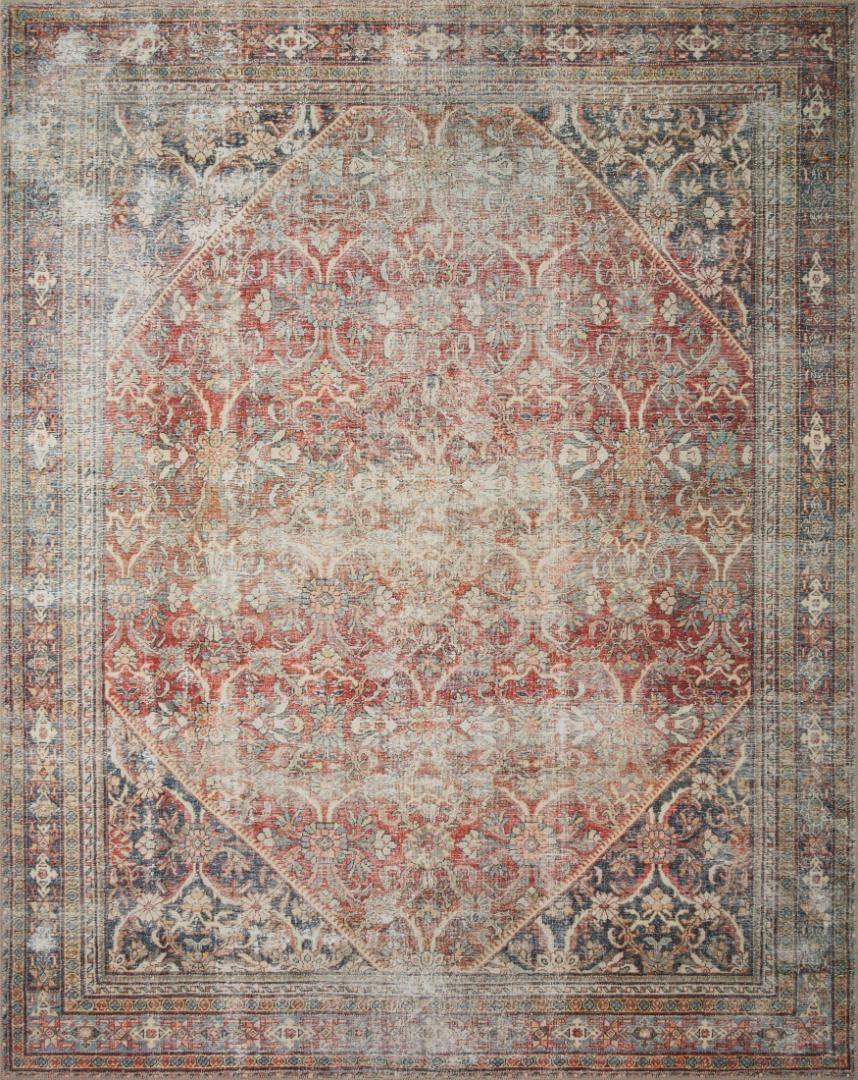 Amber Lewis x Loloi Georgie Red / Navy Area Rug