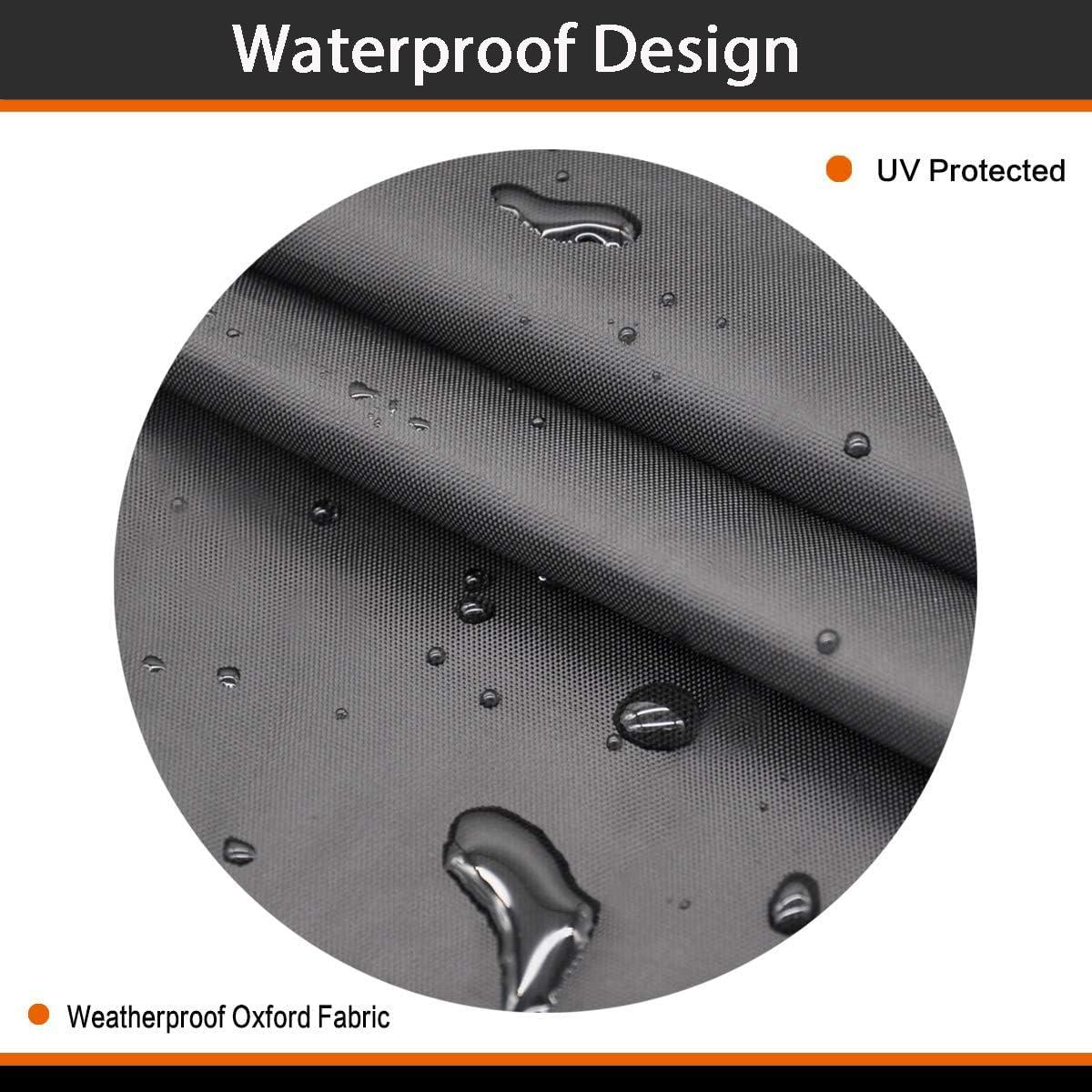 Gas Fire Pit Cover Square - Premium Patio Outdoor Cover Heavy Duty Fabric with PVC Coating,100% Waterproof,Anti-Crack,Fits for 30 inch,31 inch,32 inch Fire Pit / Table Cover (32”L x 32”W x 24”H,