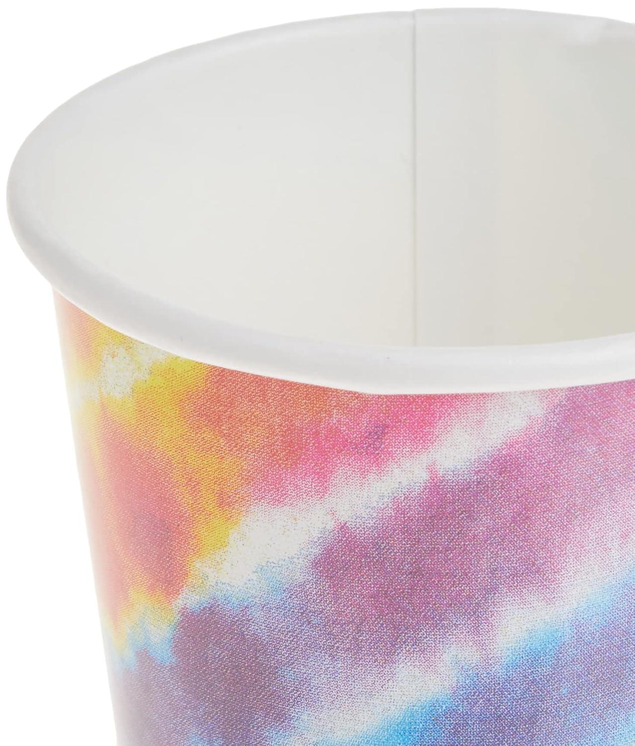 Unique Tie Dye Party Cups, 8ct, 9 oz, Multi