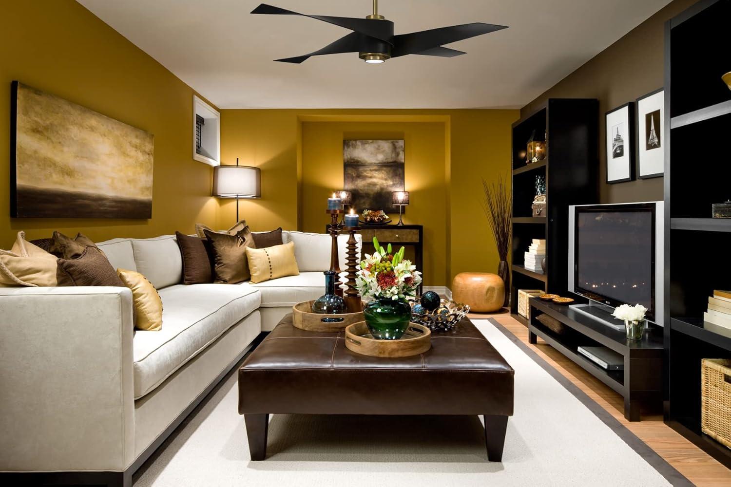 64" Artemis 4 Blade LED Standard Ceiling Fan with Light Kit Included