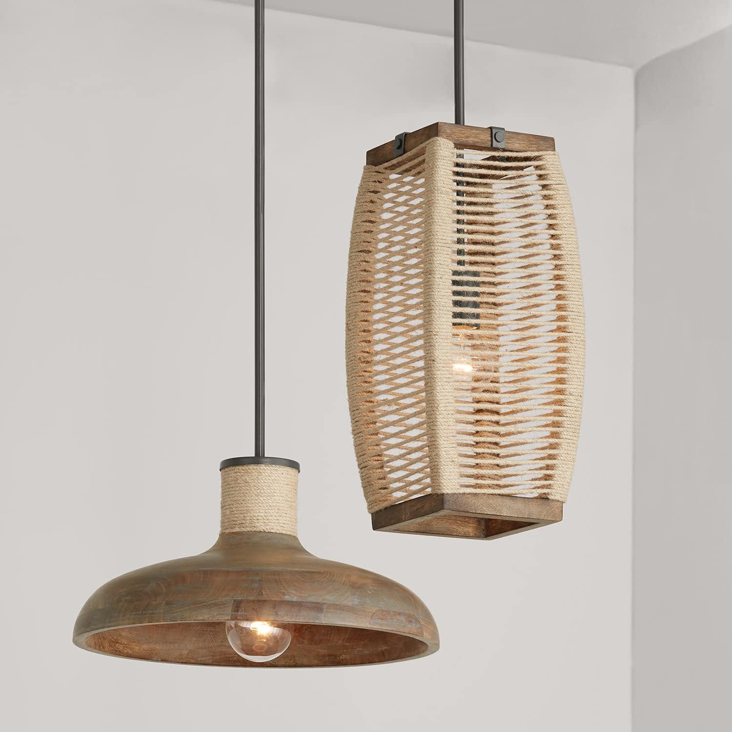 Capital Lighting Jacob 1 - Light Pendant in  Grey Wash/Iron Silk