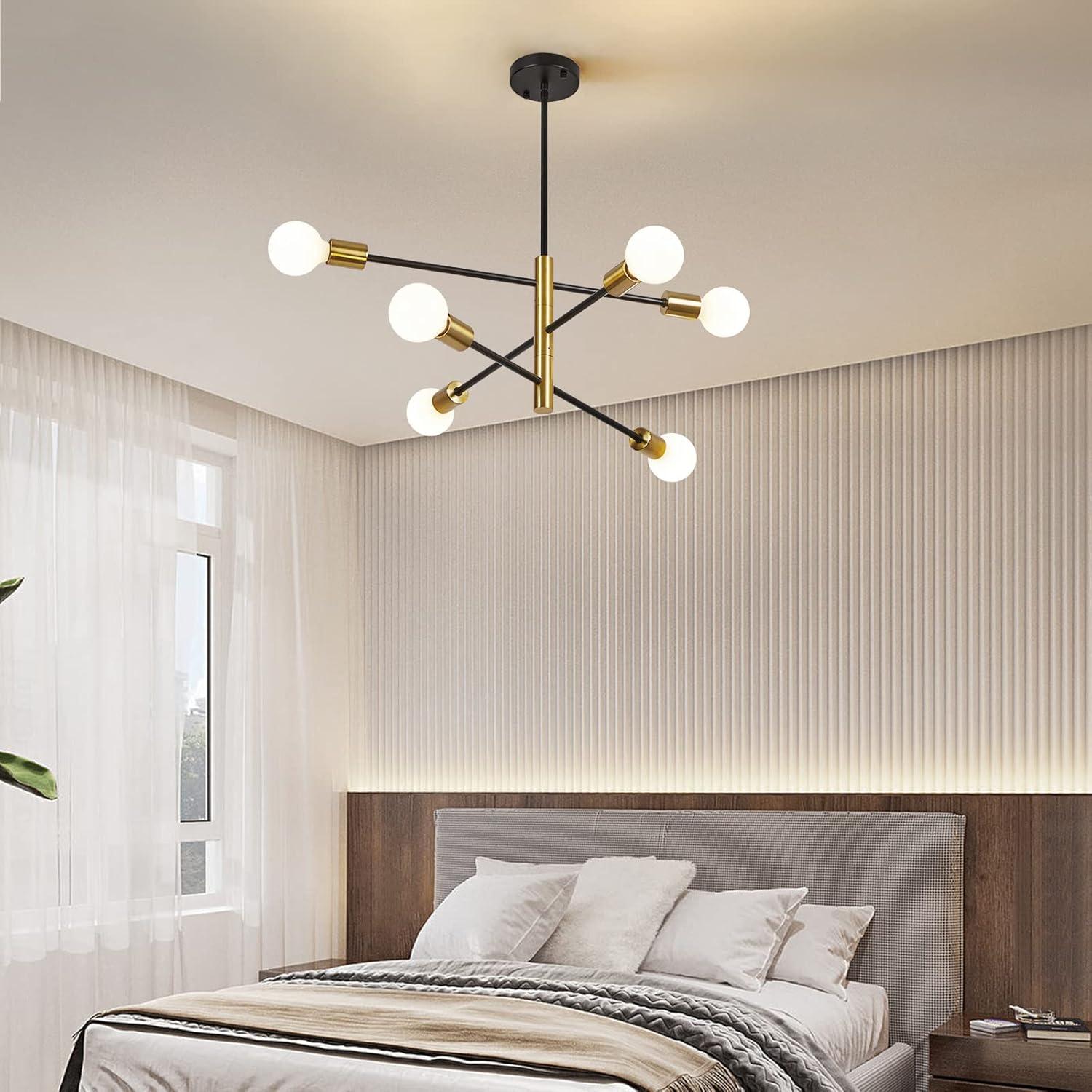 Cobina 6 - Light Dimmable Sputnik Sphere Chandelier