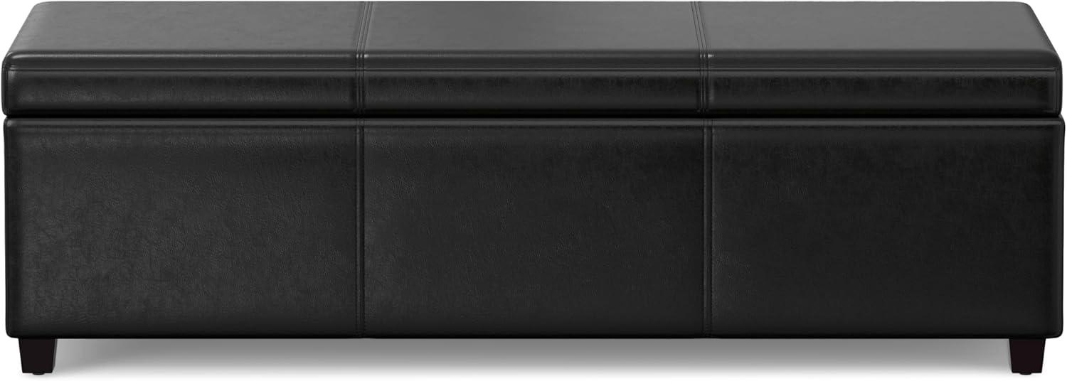 Simpli Home Avalon Extra Large Storage Ottoman Bench,Assembled