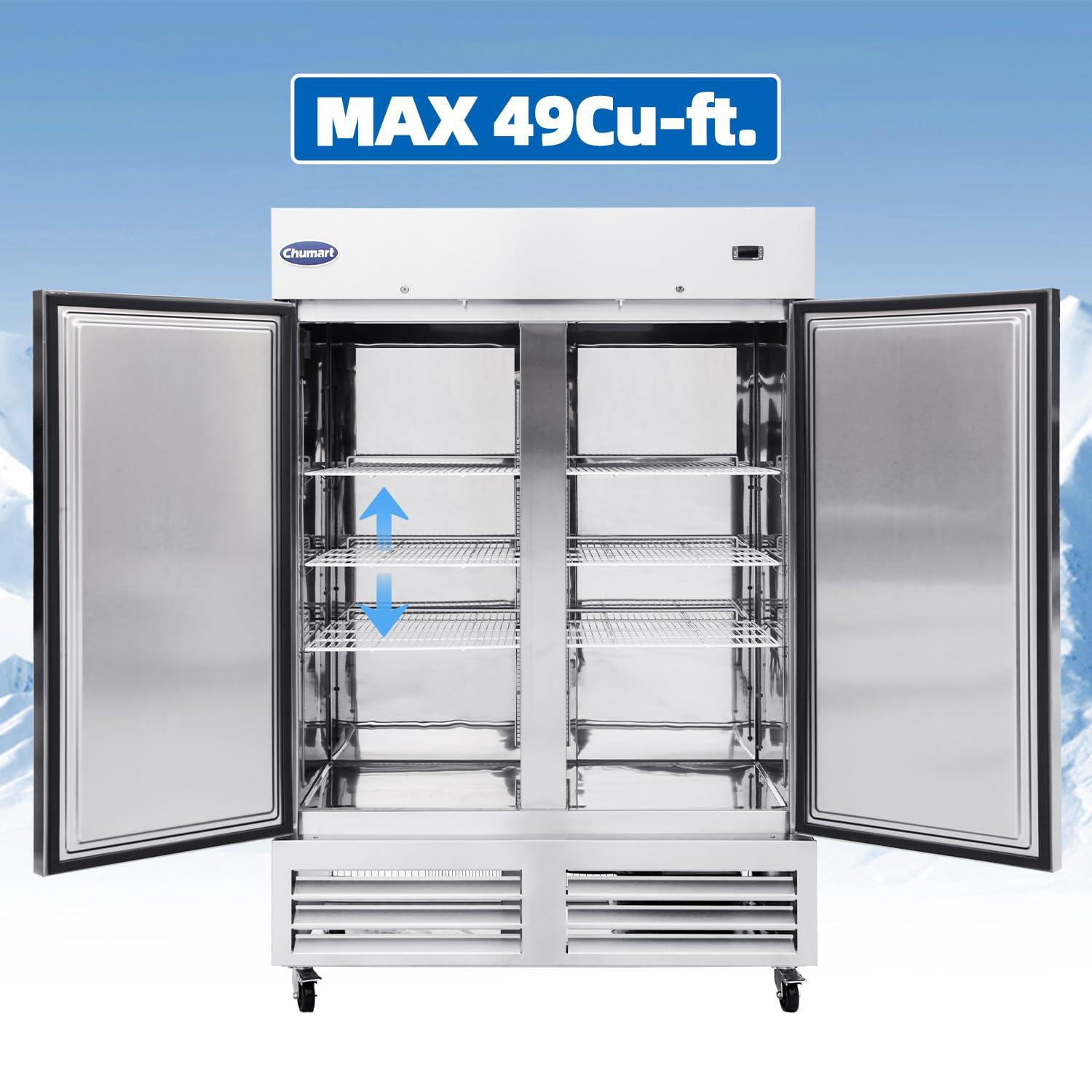 Arctic Air AR49 49 Cubic Feet Stainless Steel Refrigerator