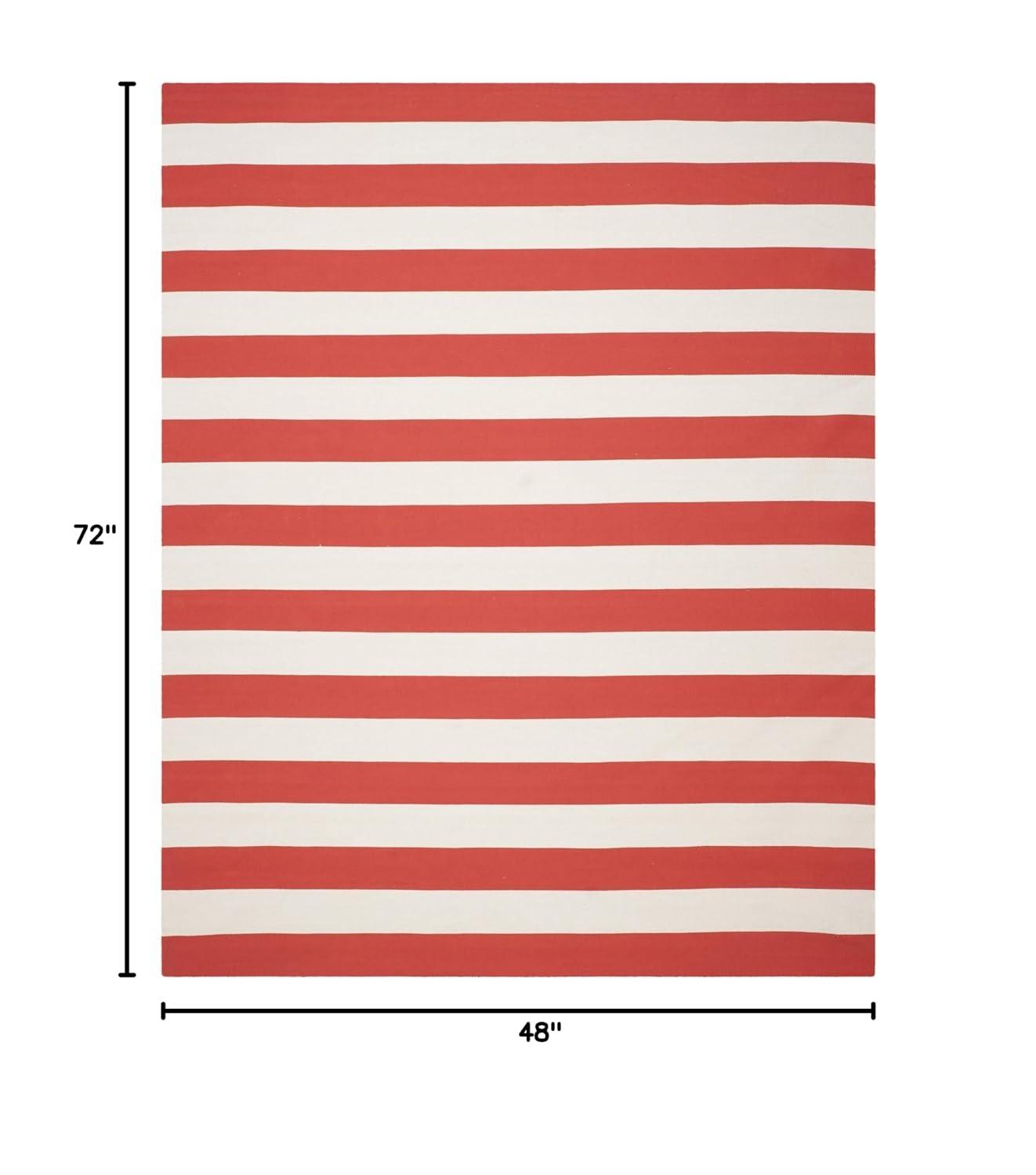 Montauk MTK712 Hand Woven Indoor Accent Rug - Rust/Ivory - 4'x6' - Safavieh