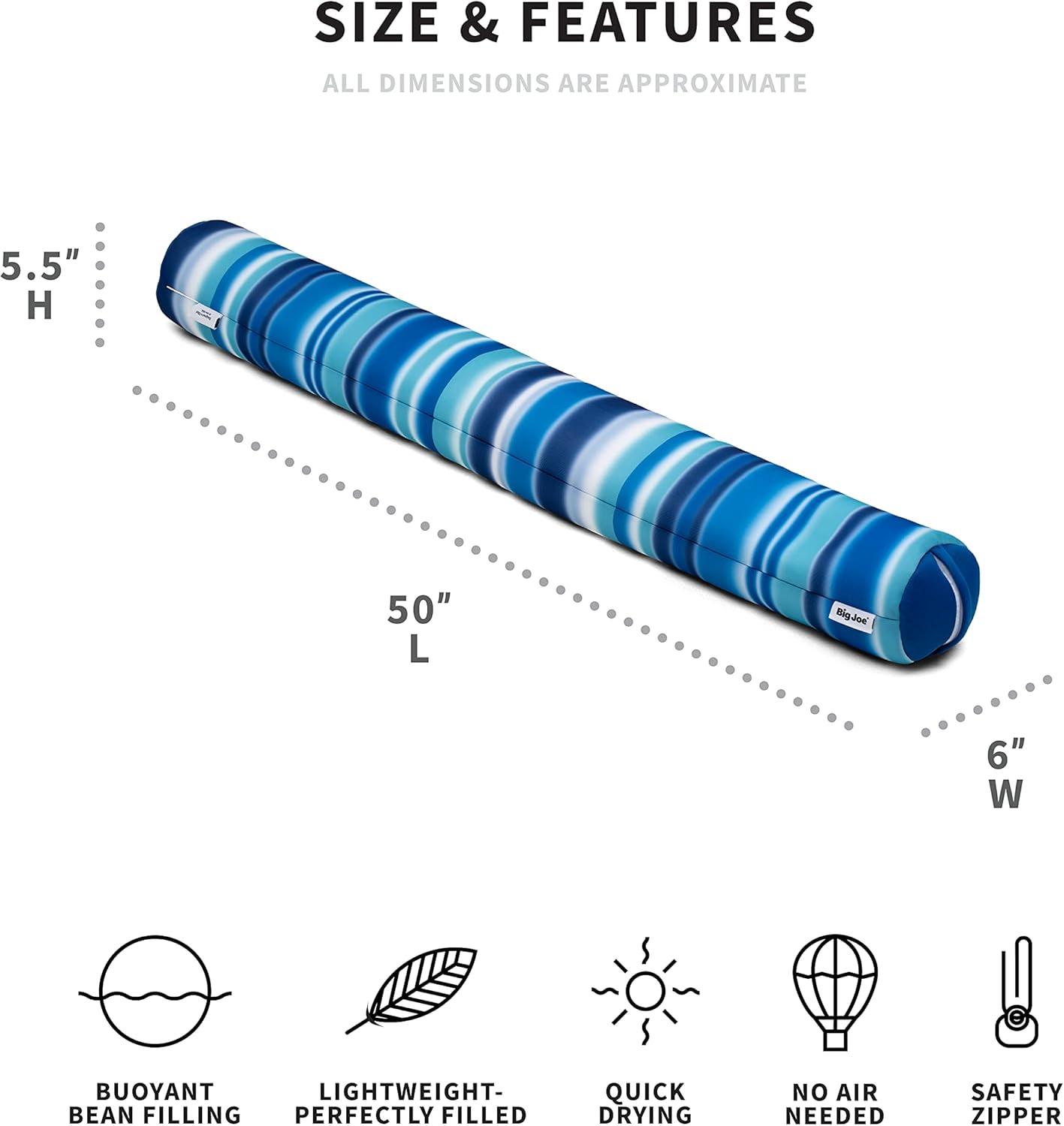 Blurred Blue Striped Mesh Fabric Pool Noodle