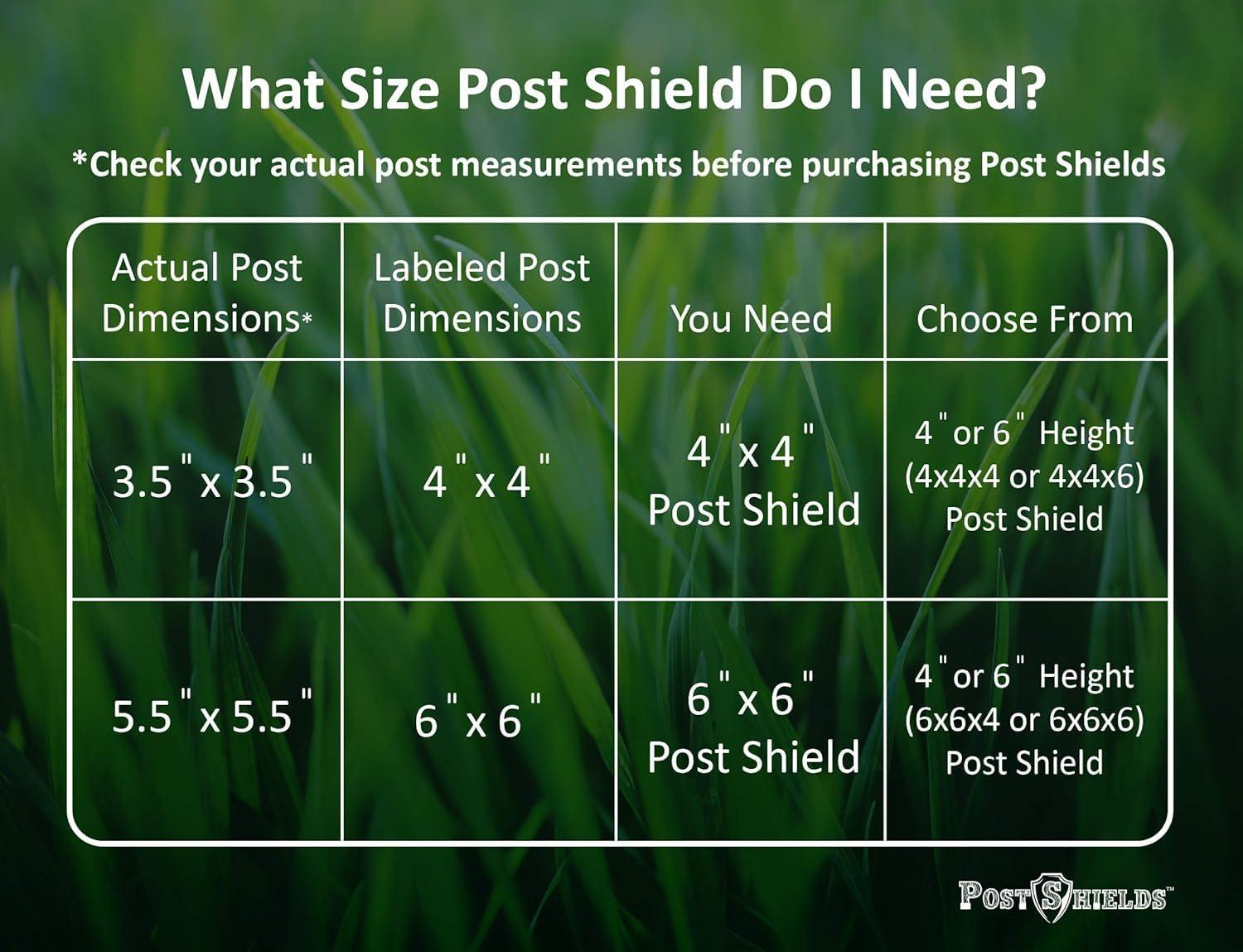 Post Shields Plastic Post Sleeve Protector 8 oz