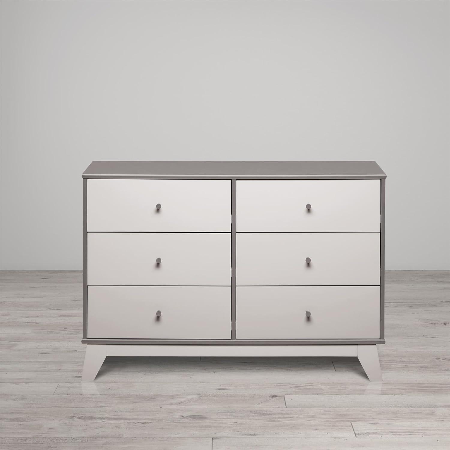 Rowan Valley Flint 6 Drawer Double Dresser