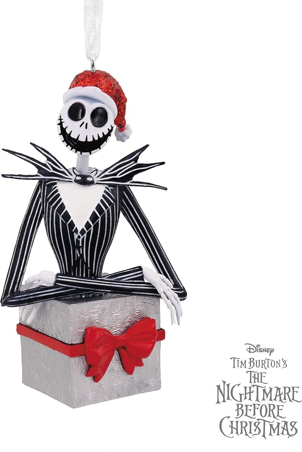 Hallmark Ornament (Disney Tim Burton's The Nightmare Before Christmas Jack Skellington in Present)