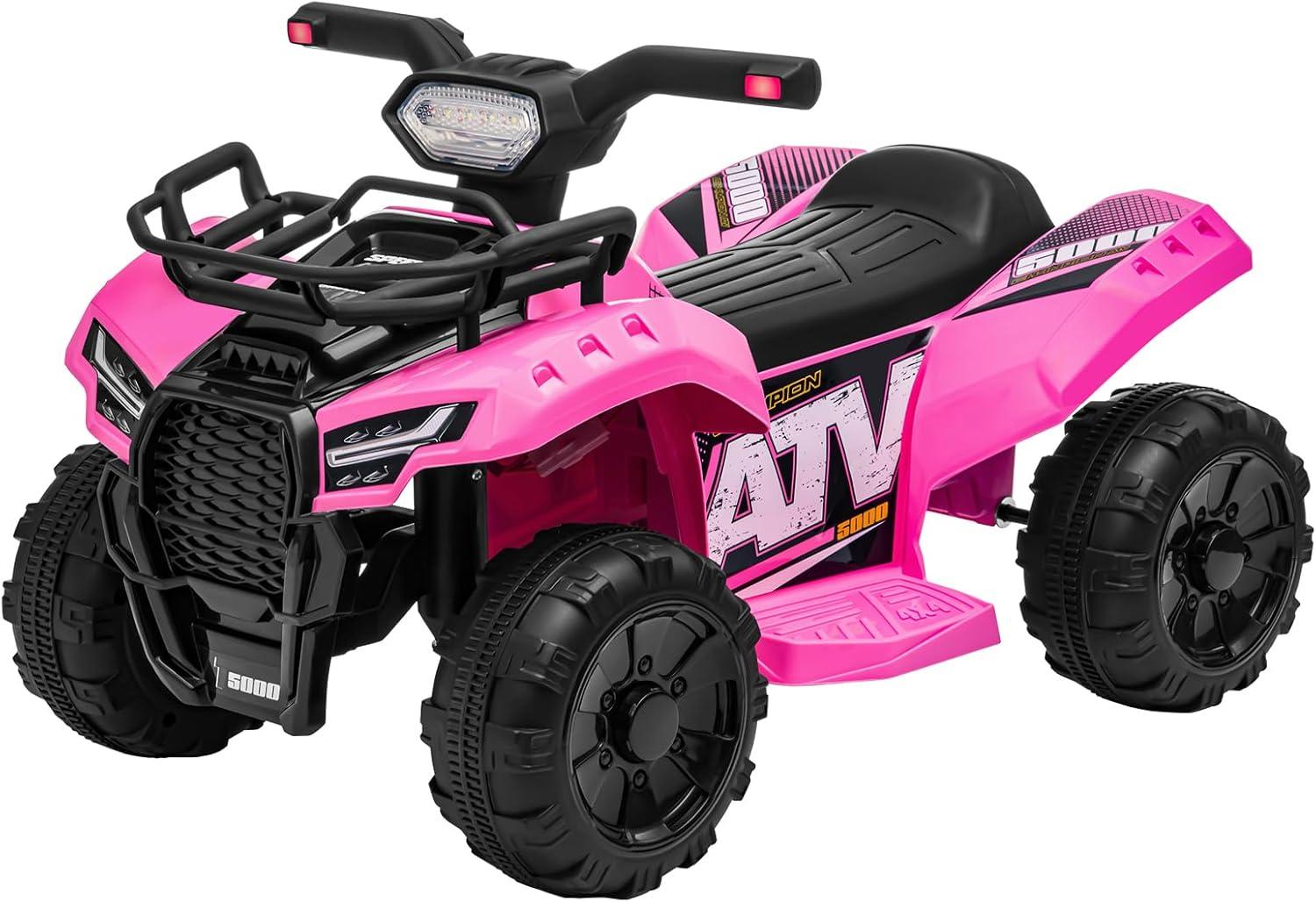 Aosom 6 Volt 1 Seater All-Terrain Vehicles Push/Pull Ride On