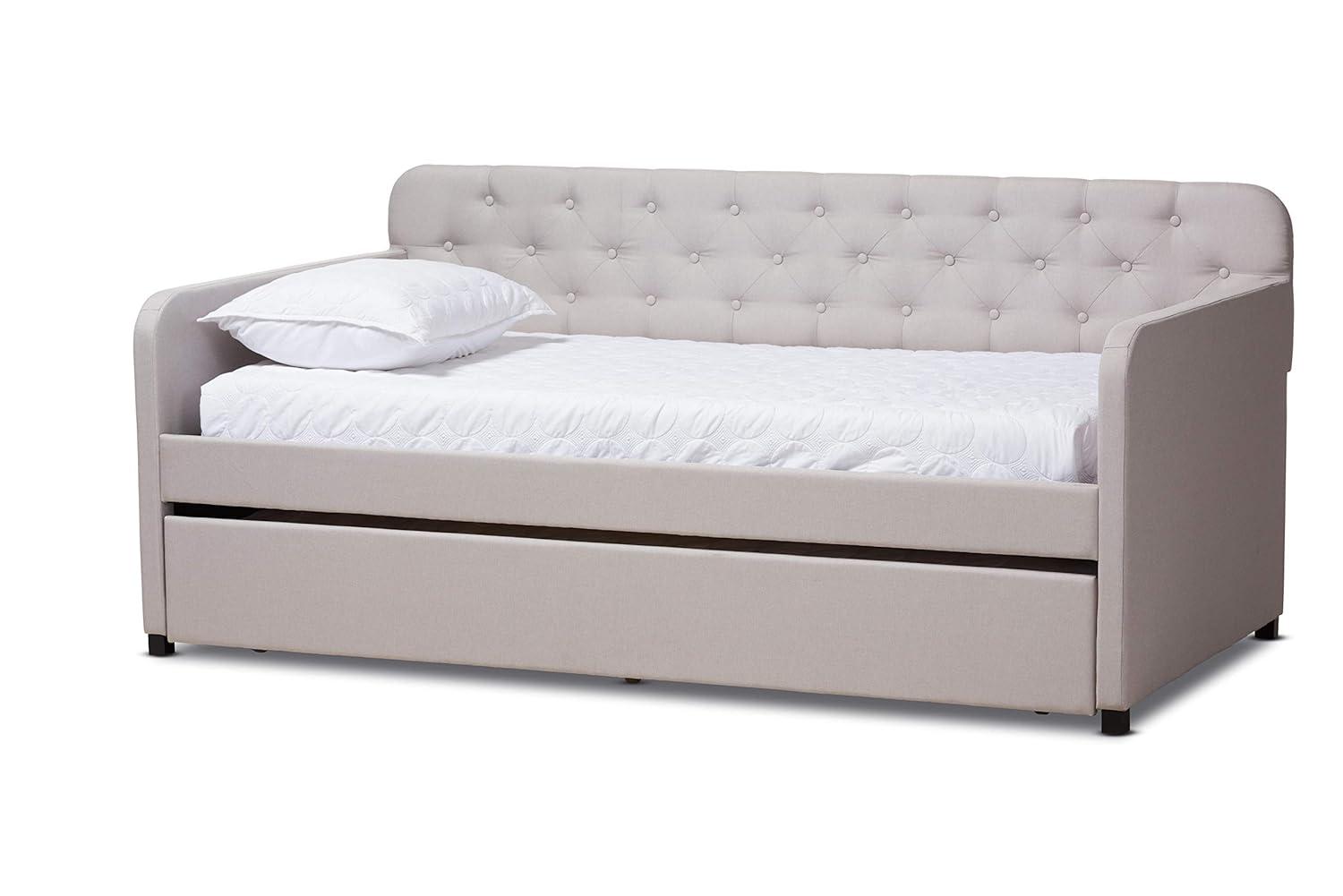Baxton Studio Daybeds Twin Beige