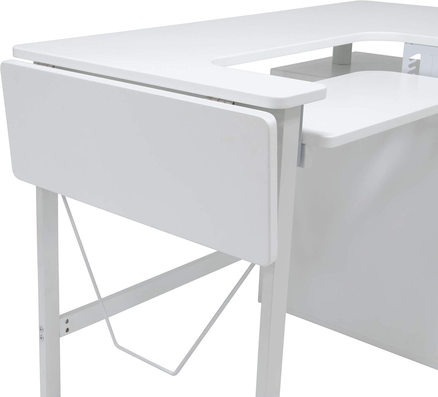 56.75'' x 23.75'' Sewing Table with Sewing Machine Platform