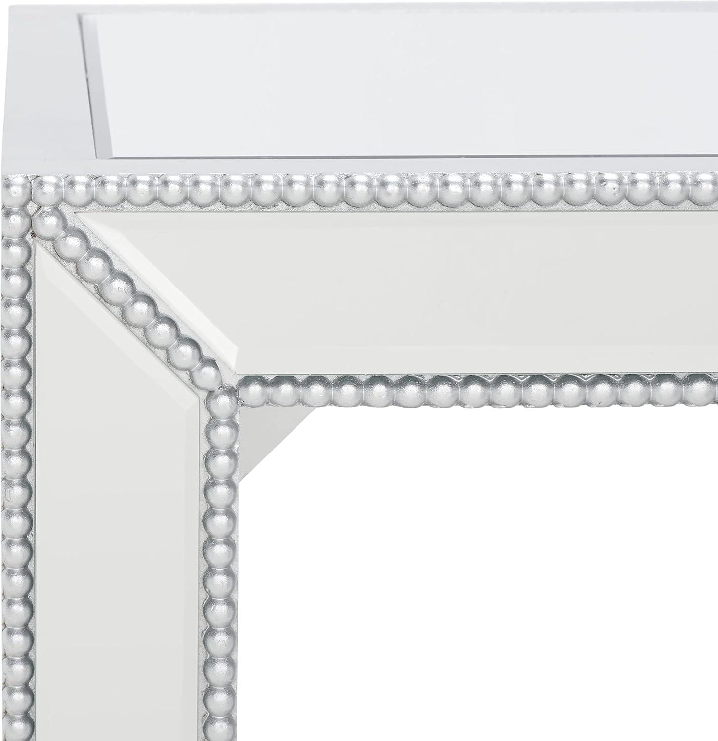 Laken Mirrored Accent Table - Silver/Mirror - Safavieh