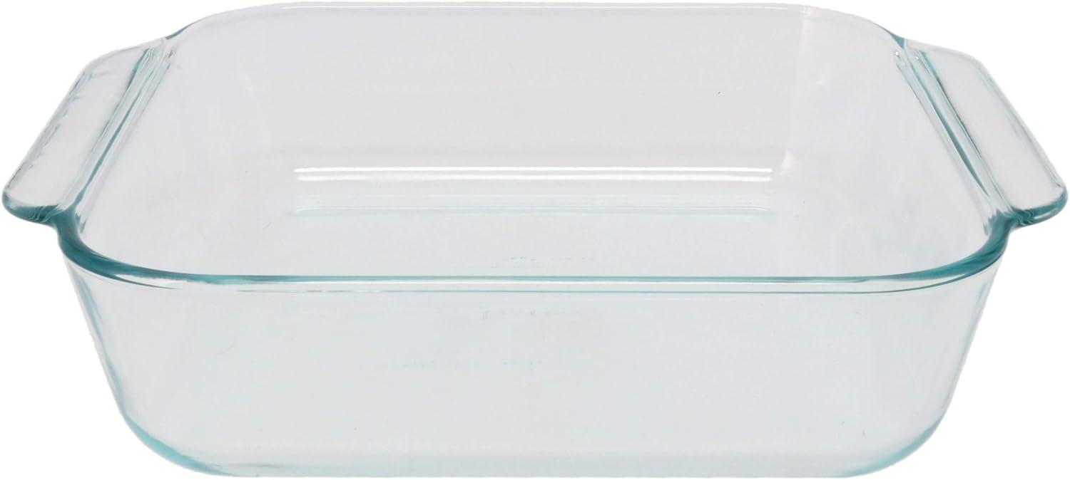 Pyrex 222 2-Quart Square Clear Glass Casserole Baking Dish