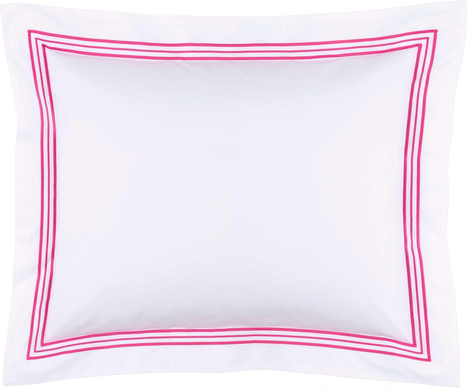 Trio Fuchsia Duvet Sham, Standard Size, Pink Stripe Pattern