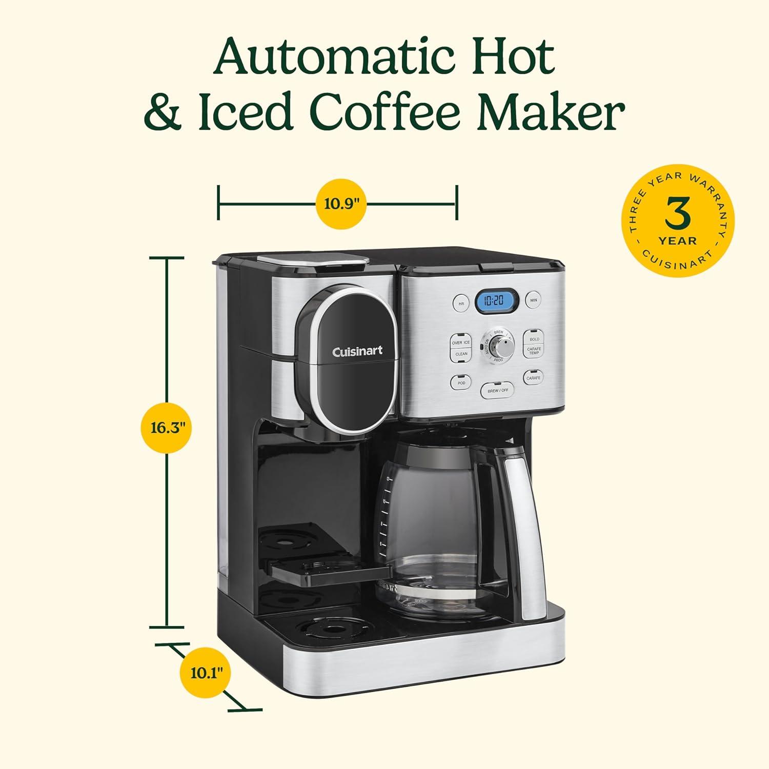 Cuisinart ® Coffee Center ® Stainless Steel 12-Cup Coffee Maker and Single Brewer