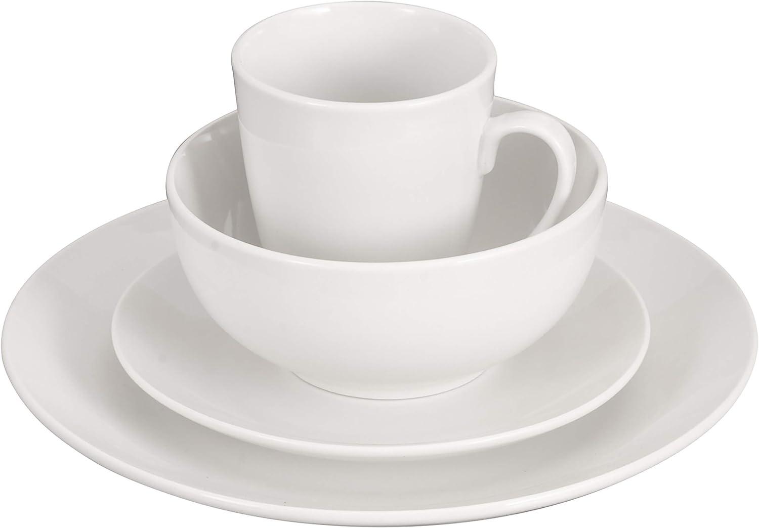 Gibson Home 16pc Ogalla Fine Ceramic Dinnerware Set - White