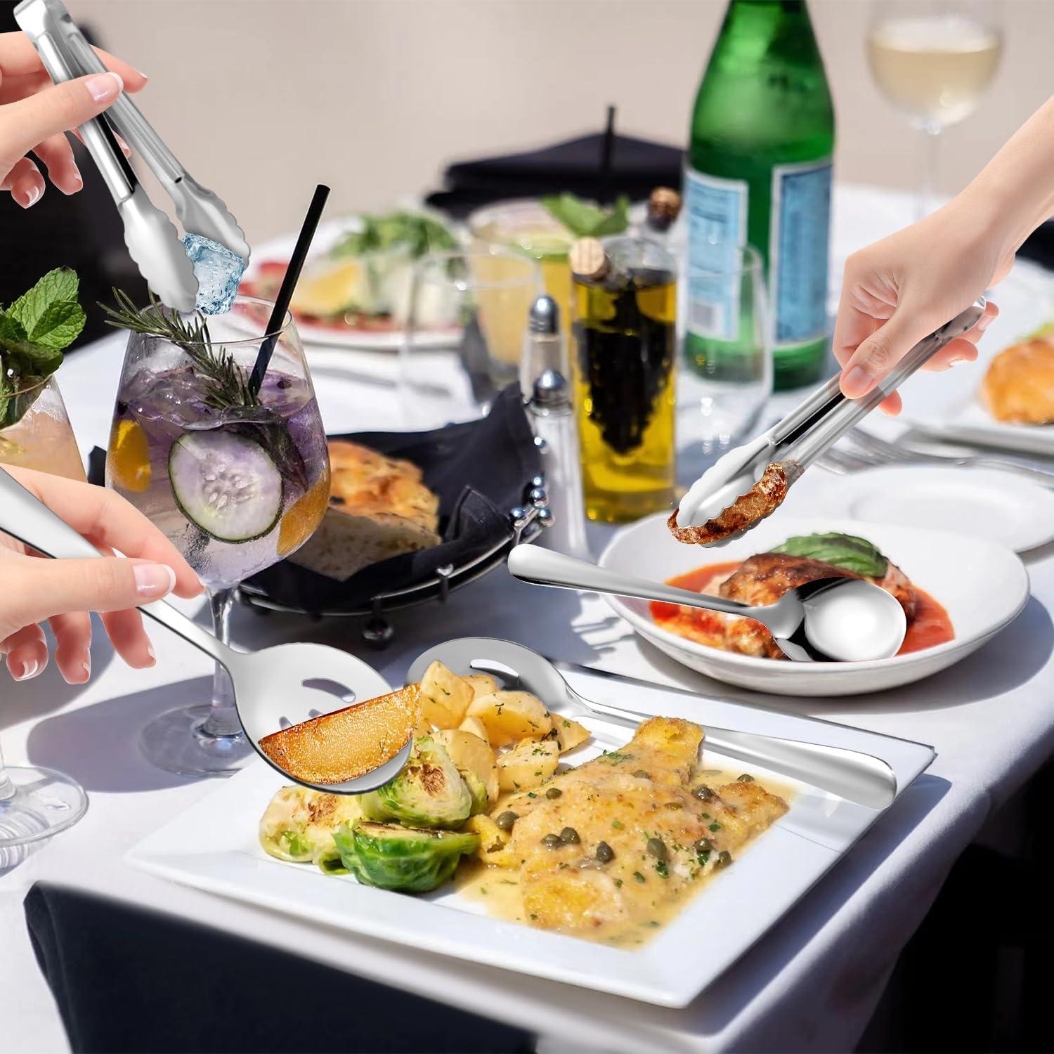 Stock Preferred 12-piece Stainless Steel Serving Utensil Set
