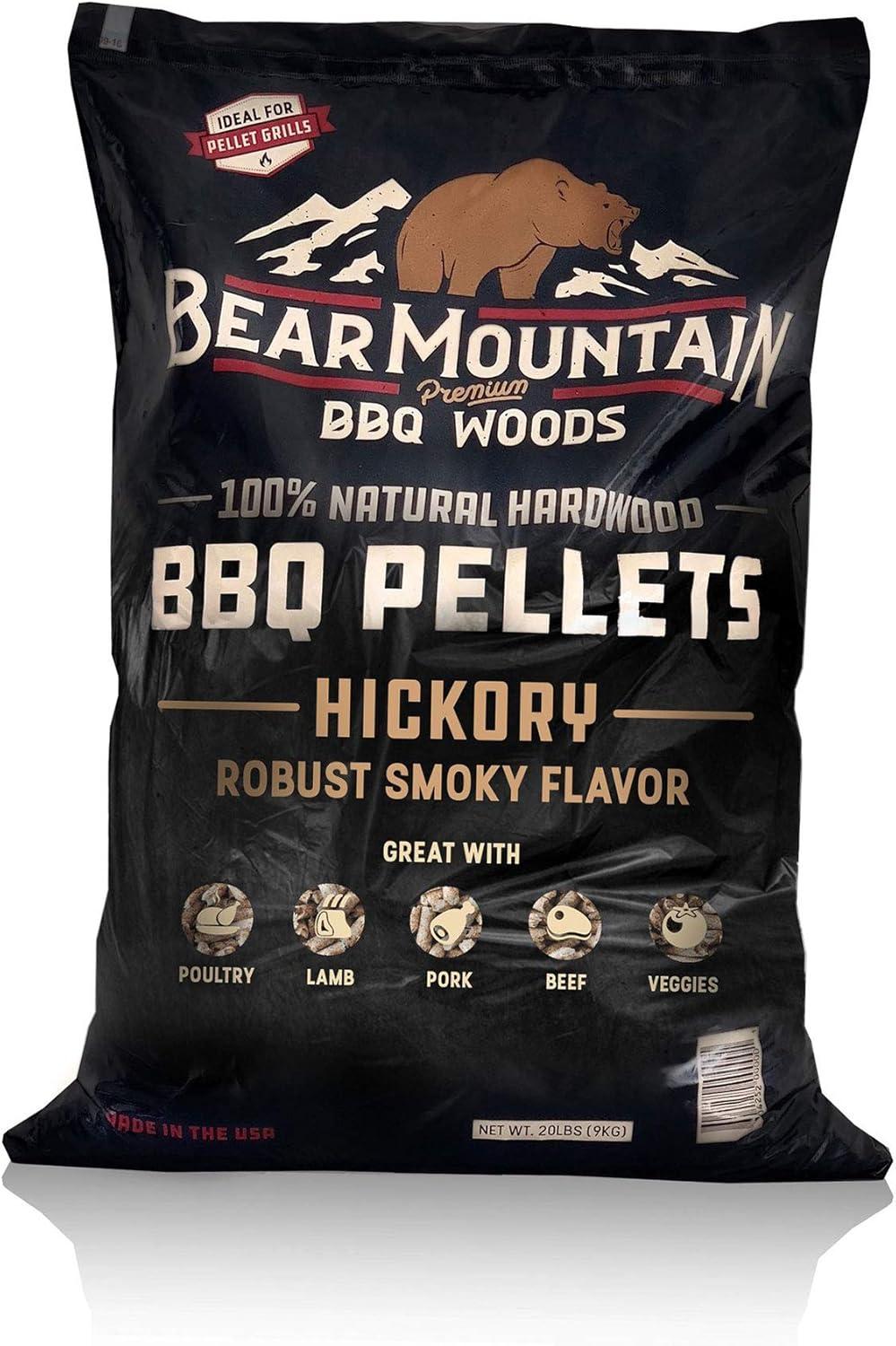 Bear Mountain BBQ Bear Mountain BBQ All-Natural Hardwood Hickory Smoker Pellets