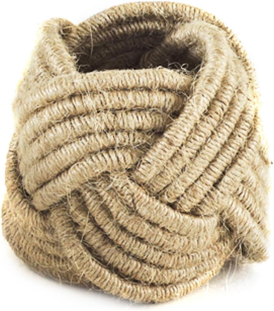 Saro Lifestyle Braided Jute Napkin Ring (set of 4)