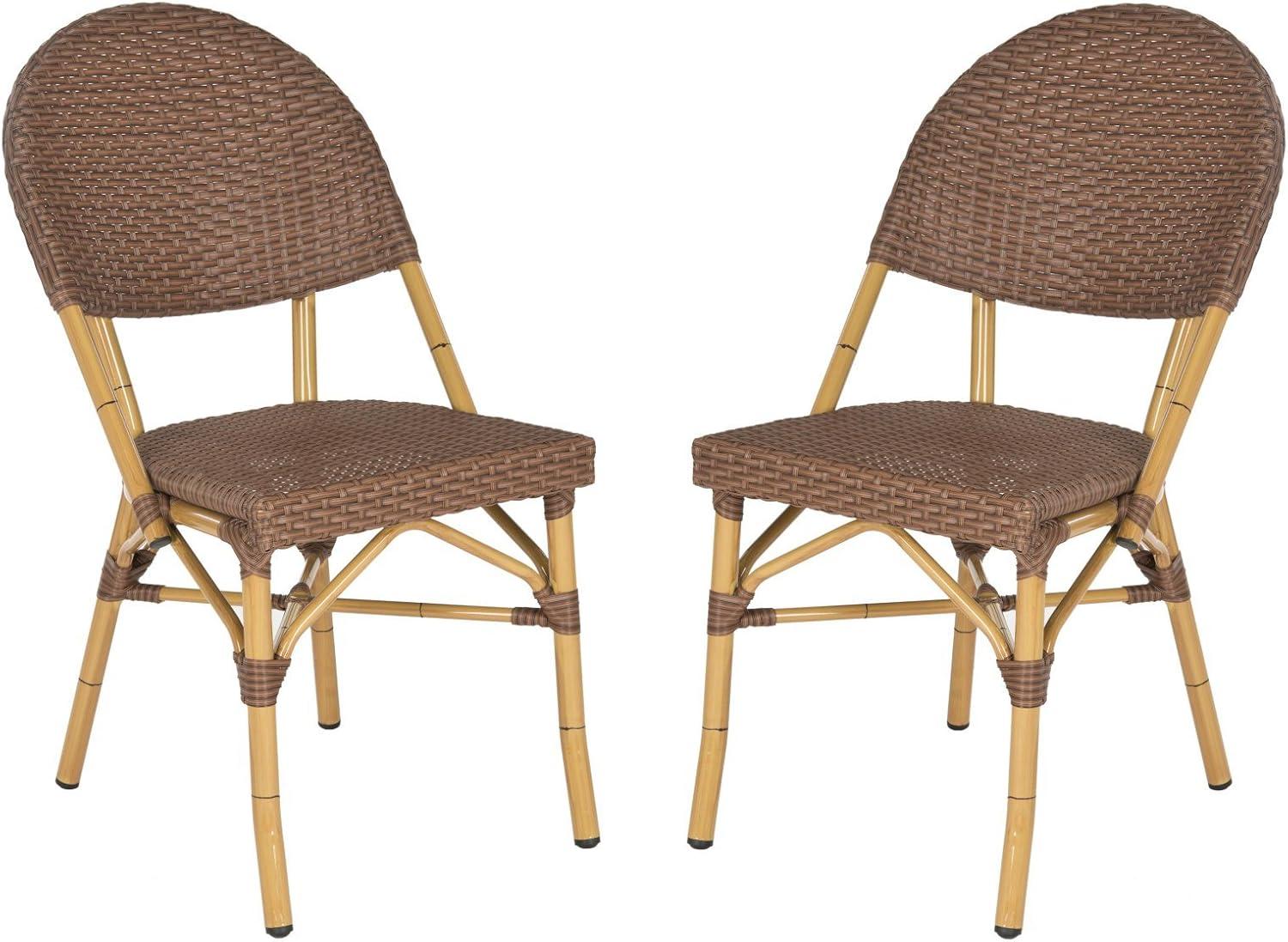 Safavieh Barrow Outdoor Patio Stacking Chair, Set of 2 - Brown