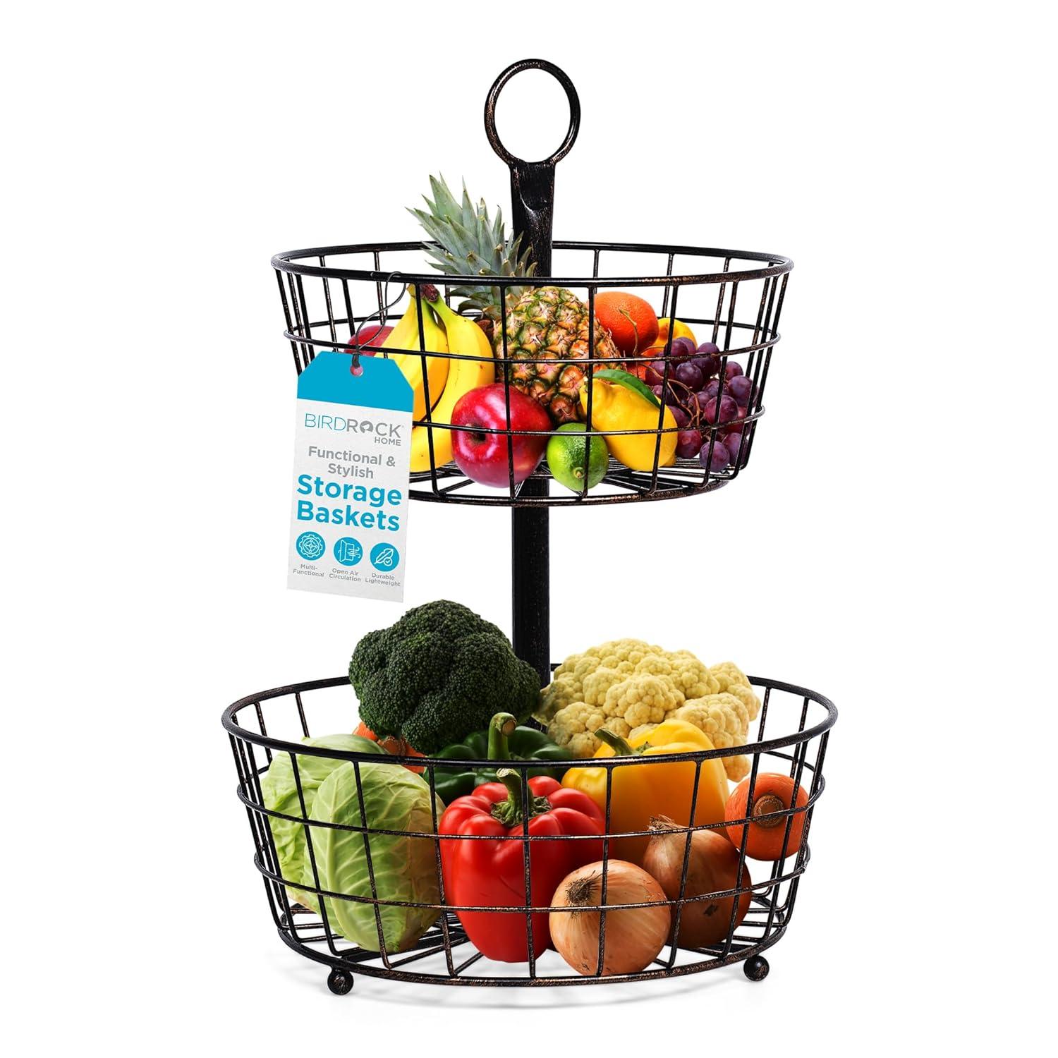 BirdRock Home Metal/Wire Basket