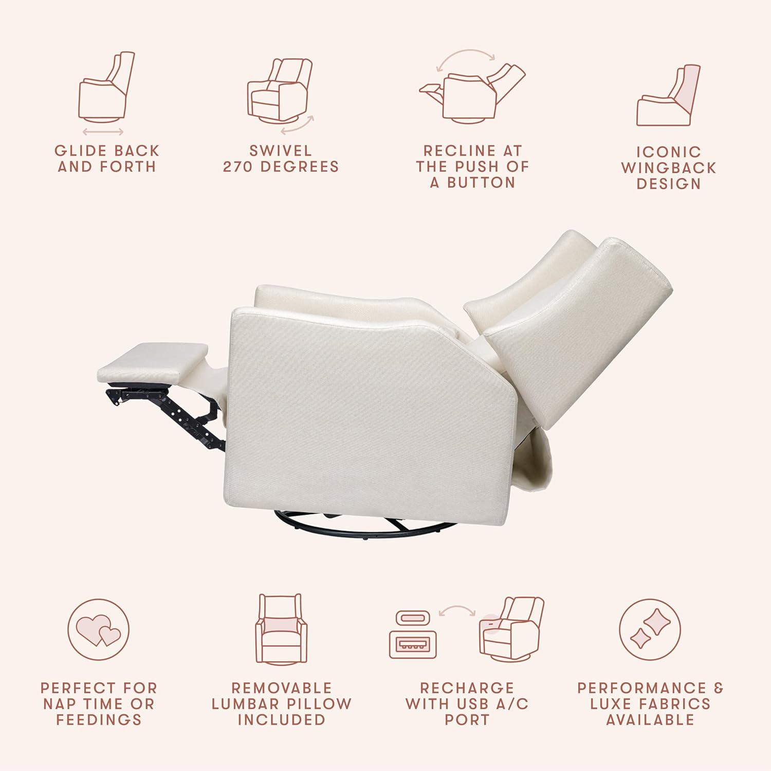 Kiwi Electronic Recliner and Swivel Glider with USB port