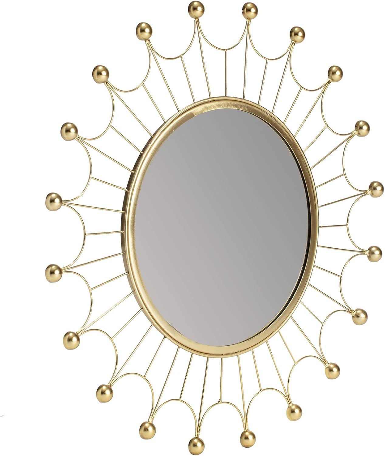 Habitat Evander Gold Bulb Wall Mirror