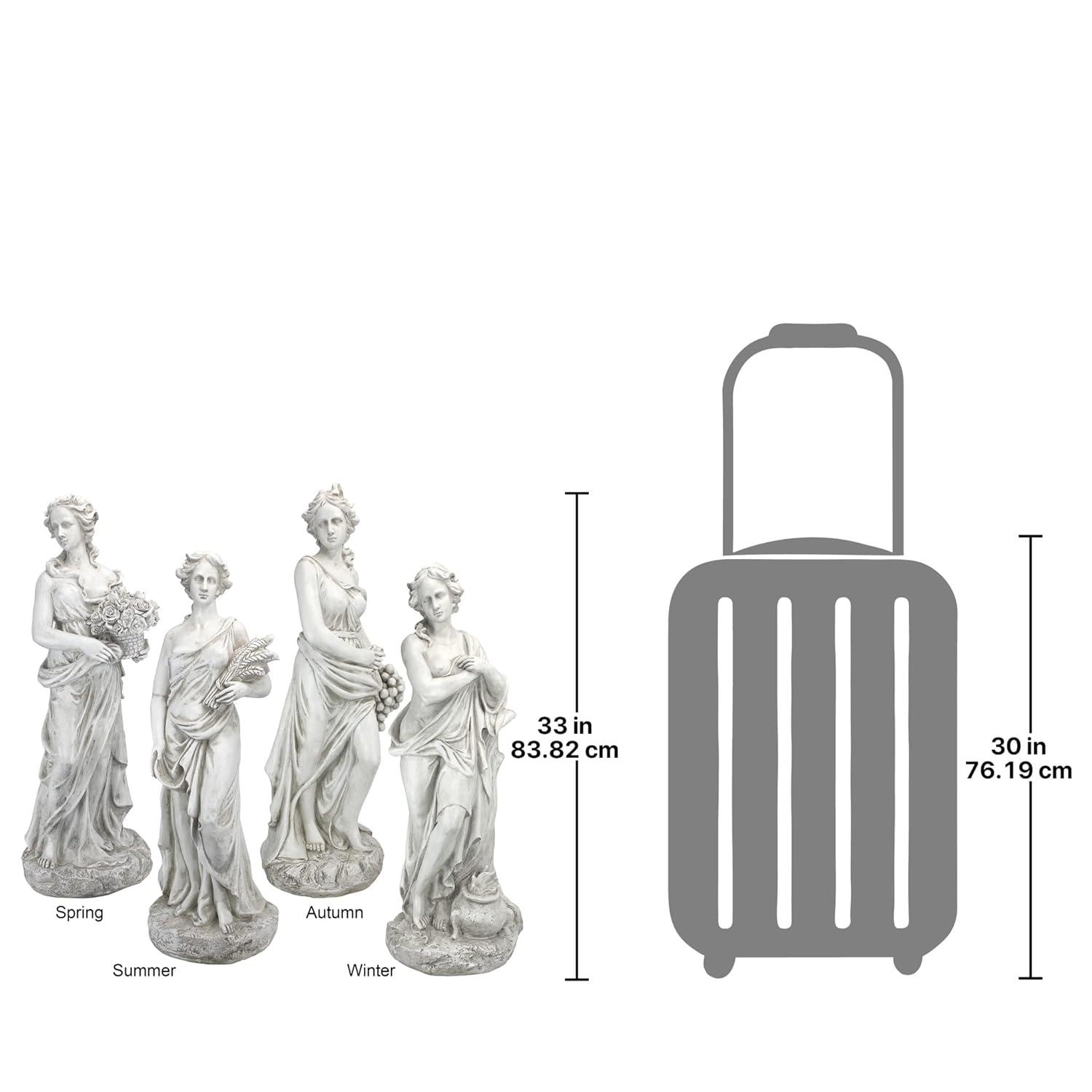 4 Piece Goddesses of the Four Seasons Statue Set