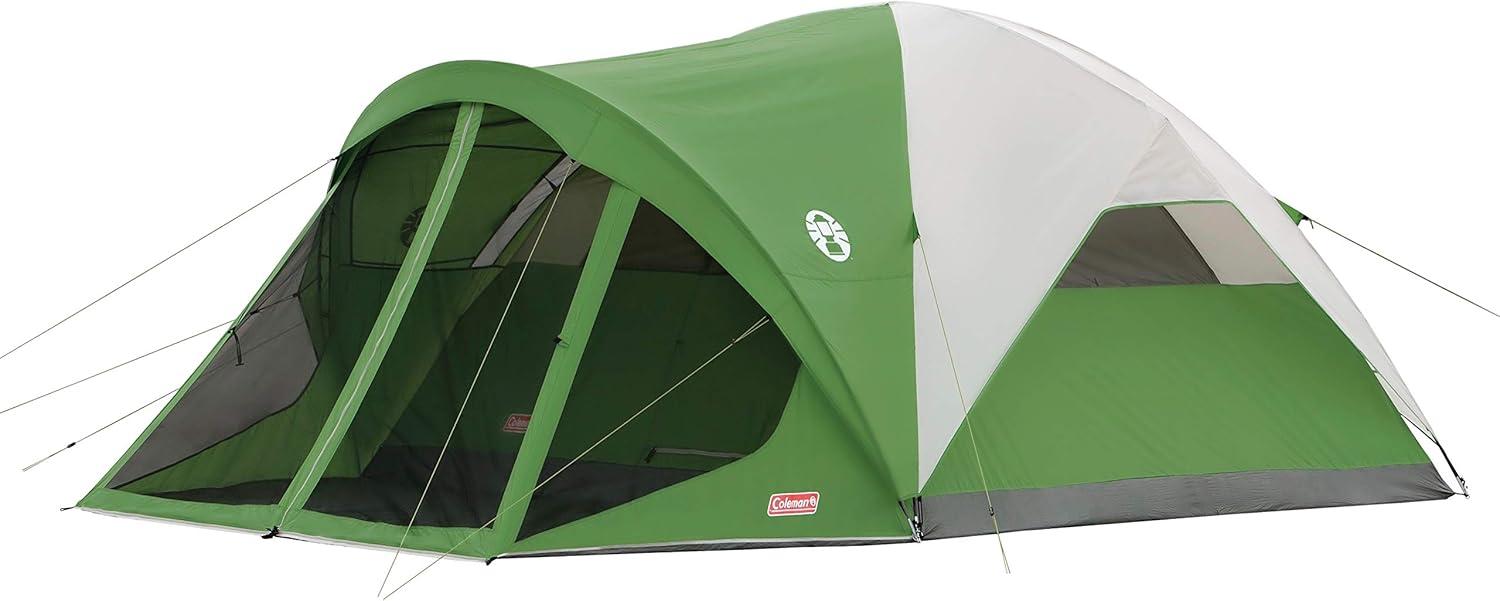 Green 6-Person Dome Tent with Screen Room and Carry Bag