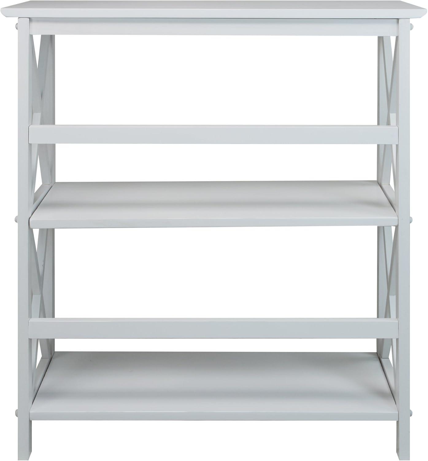 Ebern Designs Solid Wood Etagere Bookcase