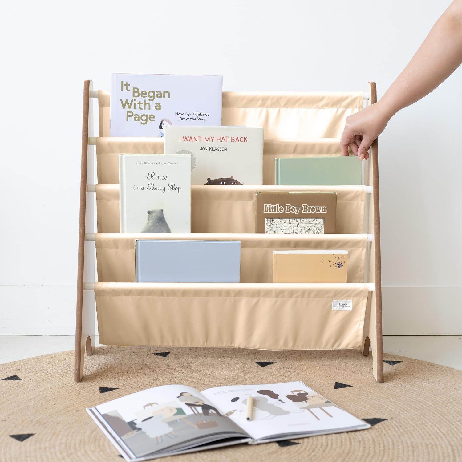 Recycled Book Rack/Solid/Beige